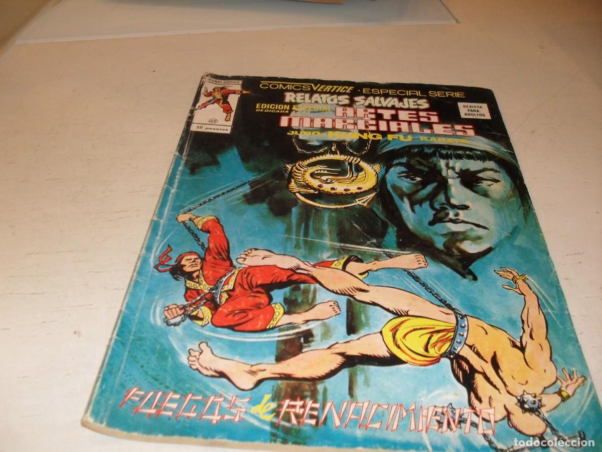 C&oacute;mics: RELATOS SALVAJES KUNG FU N&ordm; 43,DE 52,FUEGOS DE RENACIMIENTO,CON SANG CHI,VERTICE,1975