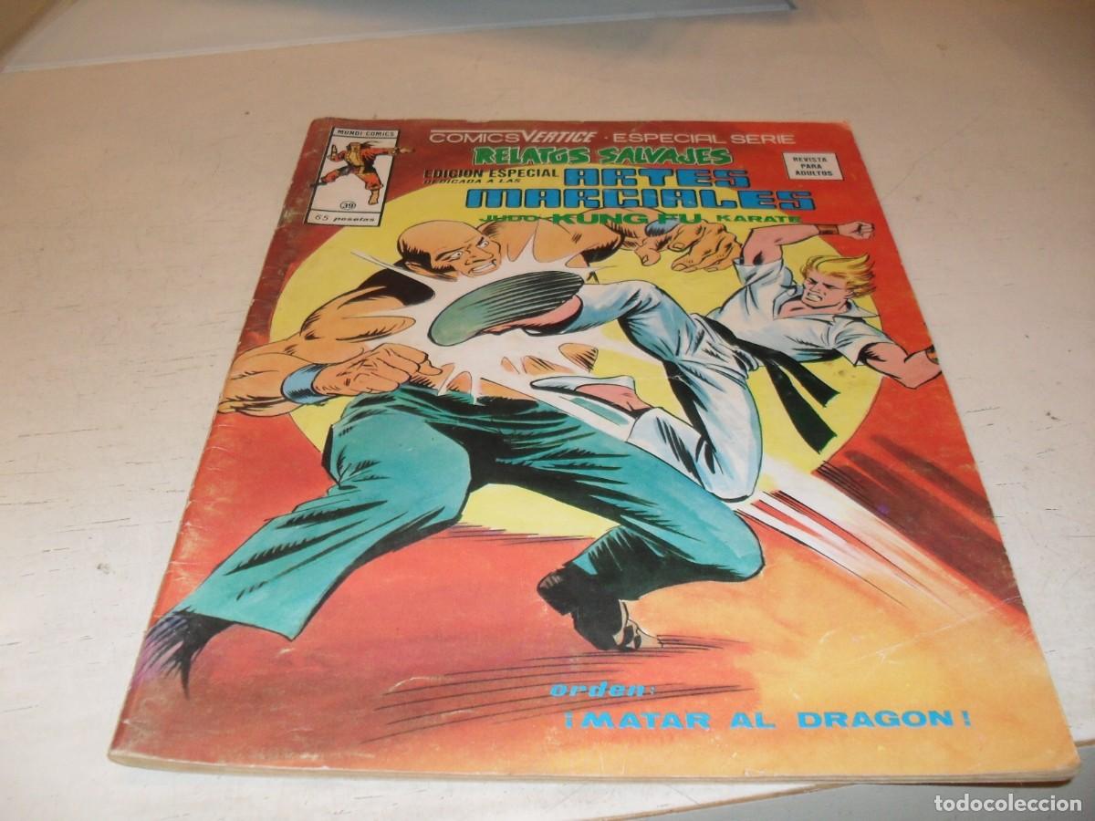 C&oacute;mics: RELATOS SALVAJES KUNG FU N&ordm; 39,DE 52,MATAR AL DRAGON,CON RICHARD DRAGON,VERTICE,1975