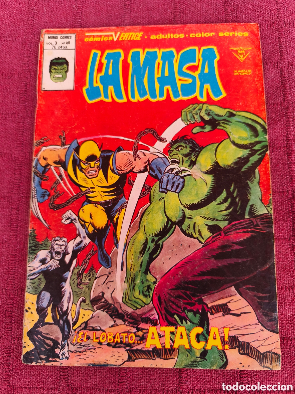 Fumetti: LA MASA - EL LOBATO ATACA - MUNDI COMICS VOL.3 N&deg;40 COMICS VERTICE