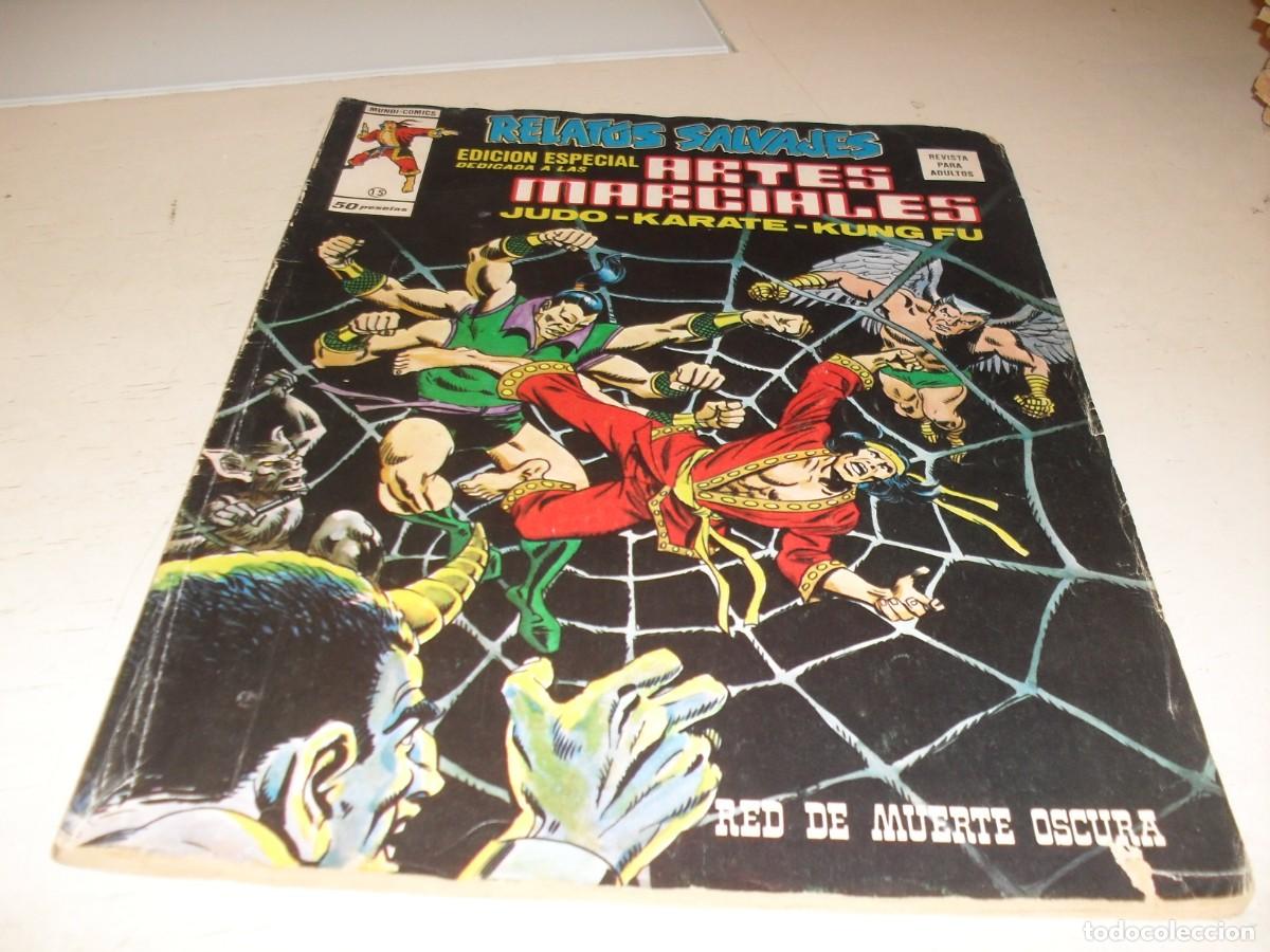 C&oacute;mics: RELATOS SALVAJES KUNG FU N&ordm; 15,RED DE MUERTE OSCURA,CON SANG CHI,DE 52,VERTICE,1975
