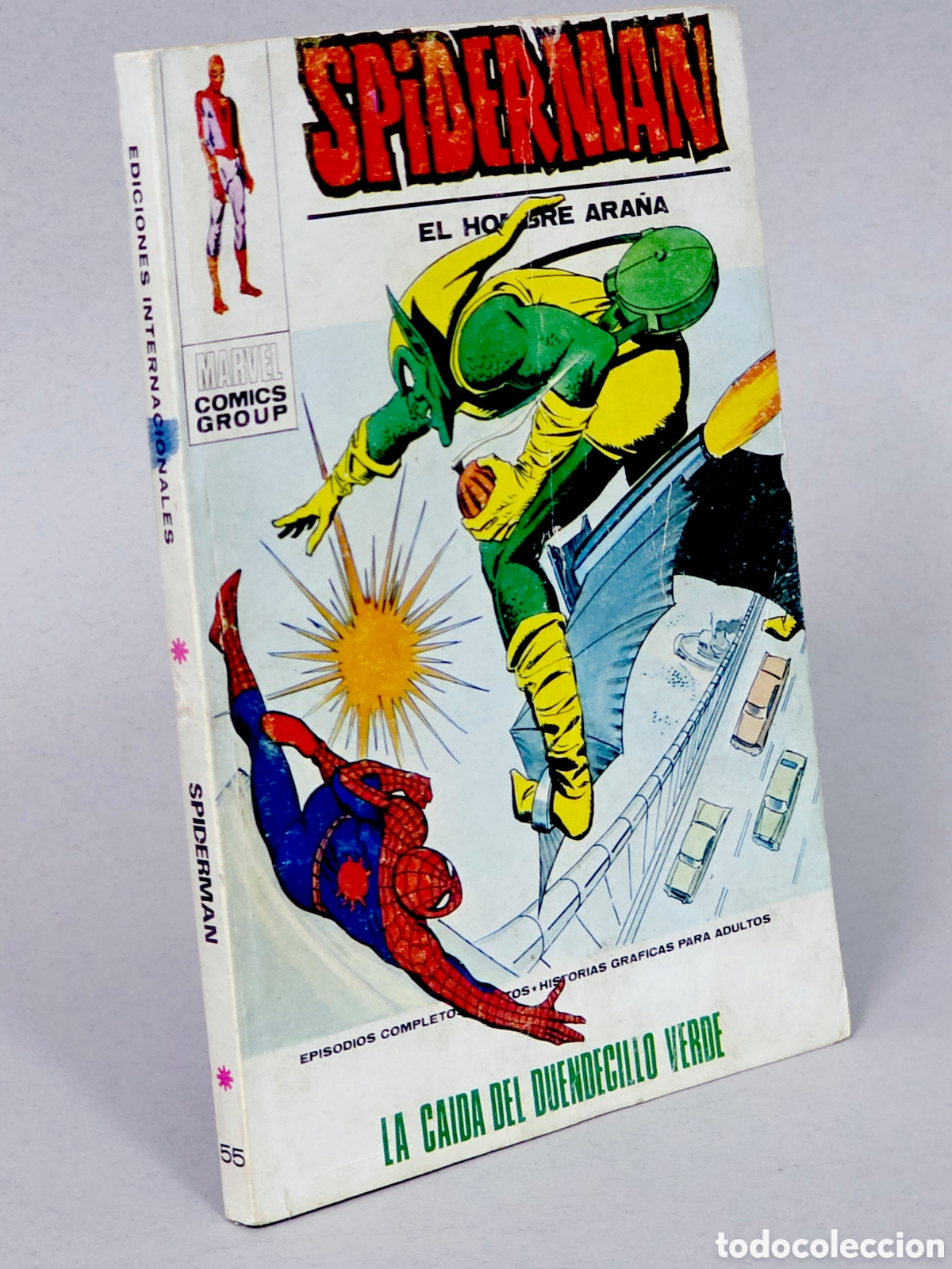 C&oacute;mics: C&Oacute;MIC SPIDERMAN 55 LA CA&Iacute;DA DEL DUENDECILLO VERDE VOL.1 (SPIDER-MAN) MARVEL VOLUMEN TACO BUEN ESTADO