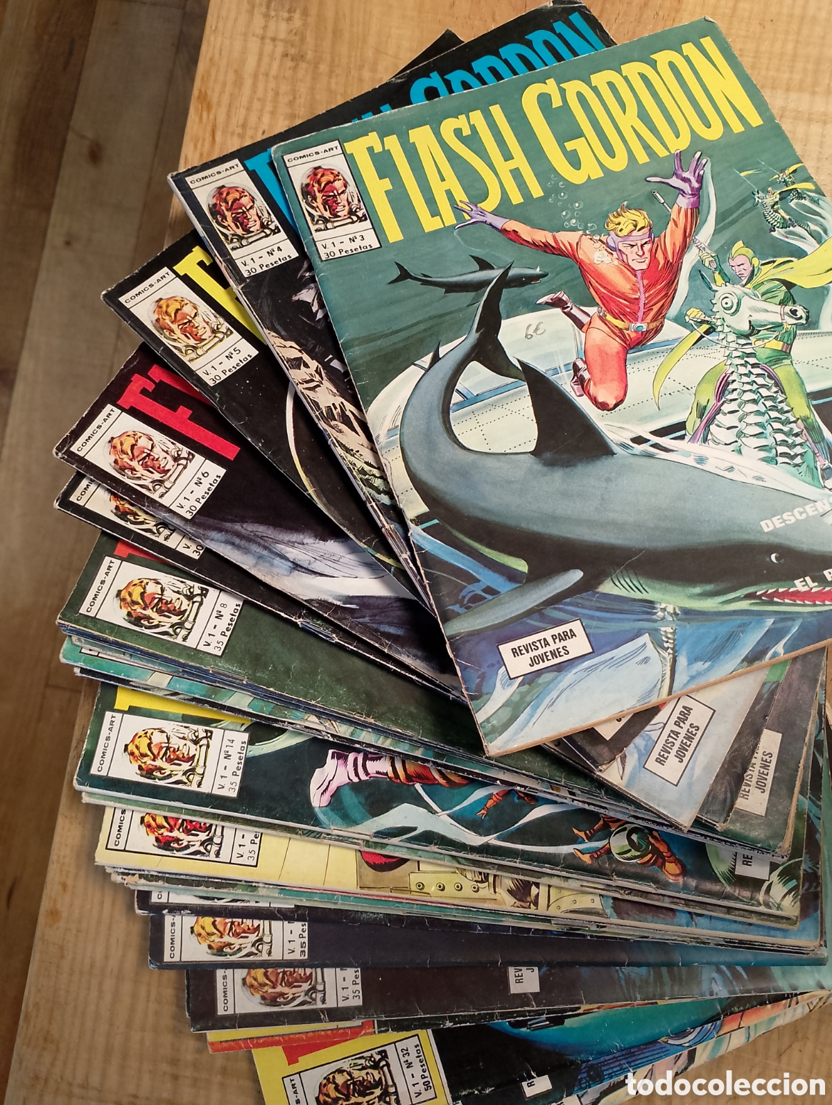 C&oacute;mics: FLASH GORDON DE EDITORIAL V&Eacute;RTICE LOTE DE 28 N&ordm;S / 1974 #COL
