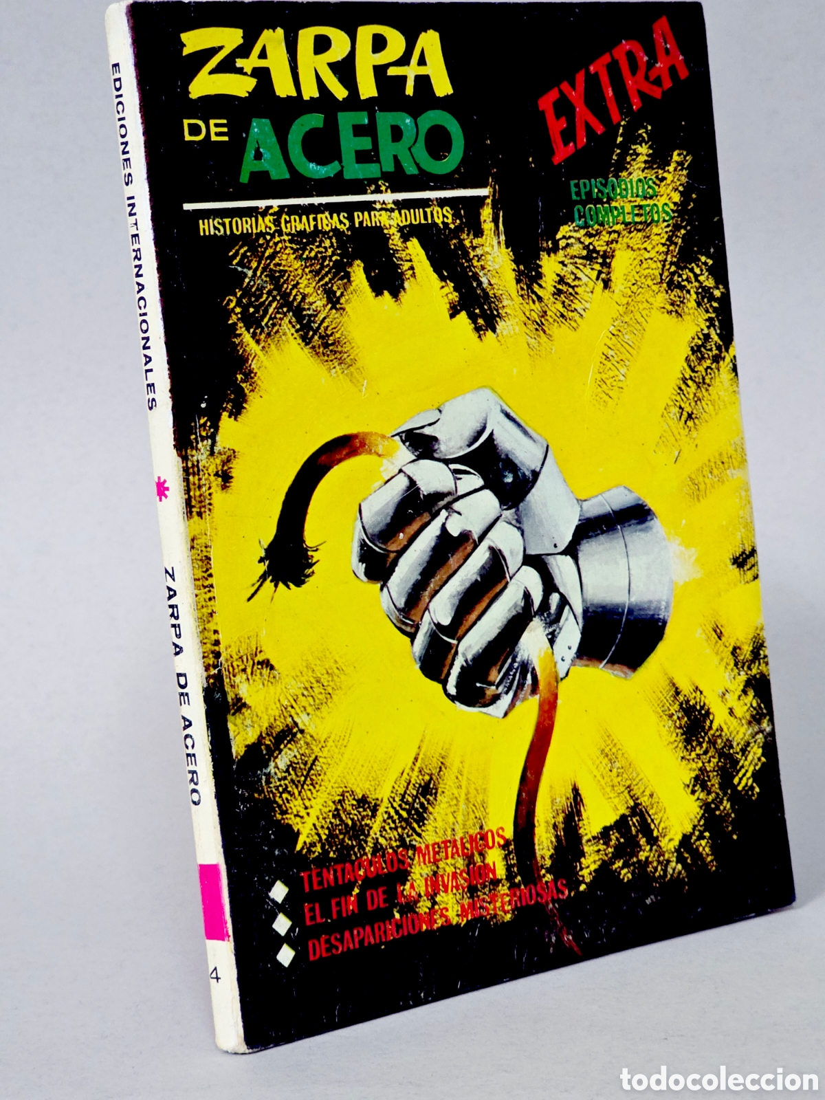 C&oacute;mics: C&Oacute;MIC ZARPA DE ACERO 4 TENT&Aacute;CULOS MET&Aacute;LICOS VERTICE TACO FLEETWAY CASI EXCELENTE ESTADO