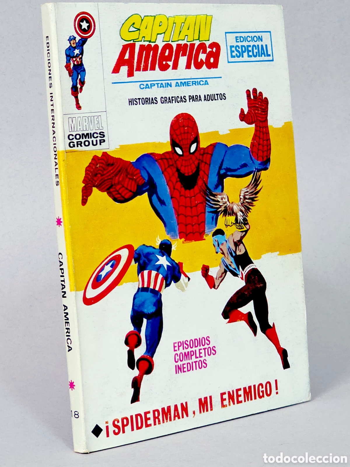 C&oacute;mics: C&Oacute;MIC CAPIT&Aacute;N AM&Eacute;RICA 18 SPIDERMAN MI ENEMIGO VOL.1 VERTICE TACO MARVEL VOLUMEN EXCELENTE ESTADO