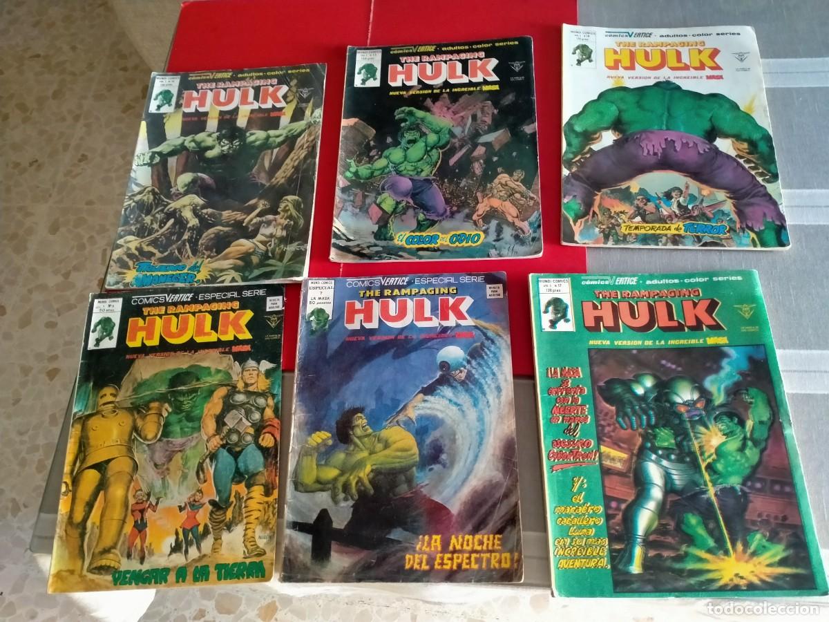 C&oacute;mics: vertice the rampaging hulk 6 ejemplares