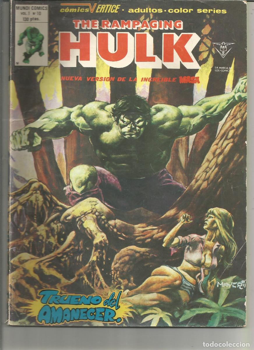 C&oacute;mics: THE RAMPAGING HULK NUEVA VERSI&Oacute;N DE LA INCRE&Iacute;BLE MASA N&ordm; 10 MUNDI-COMICS EDICIONES VERTICE