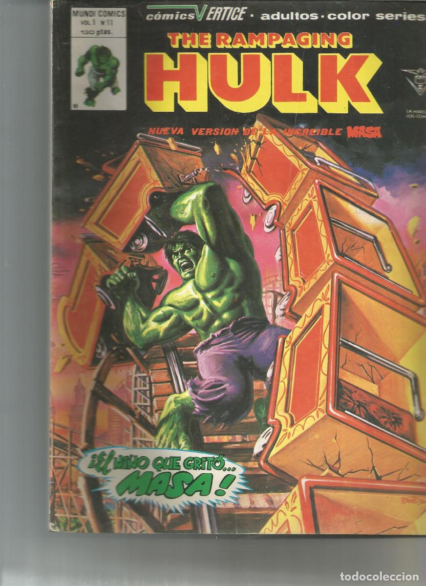 C&oacute;mics: THE RAMPAGING HULK NUEVA VERSI&Oacute;N DE LA INCRE&Iacute;BLE MASA N&ordm; 11 MUNDI-COMICS EDICIONES VERTICE