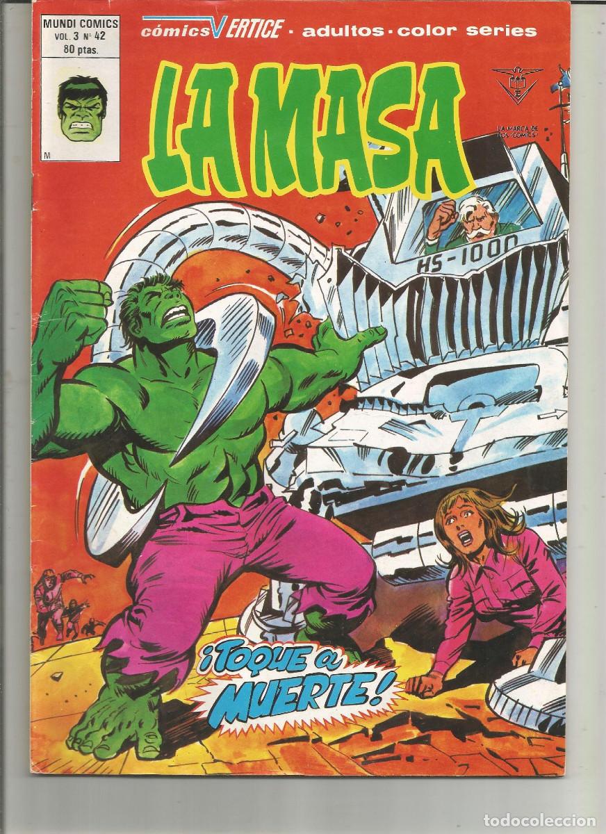 C&oacute;mics: LA MASA V.3 N&ordm; 42 MUNDI-COMICS EDICIONES VERTICE - Foto 1