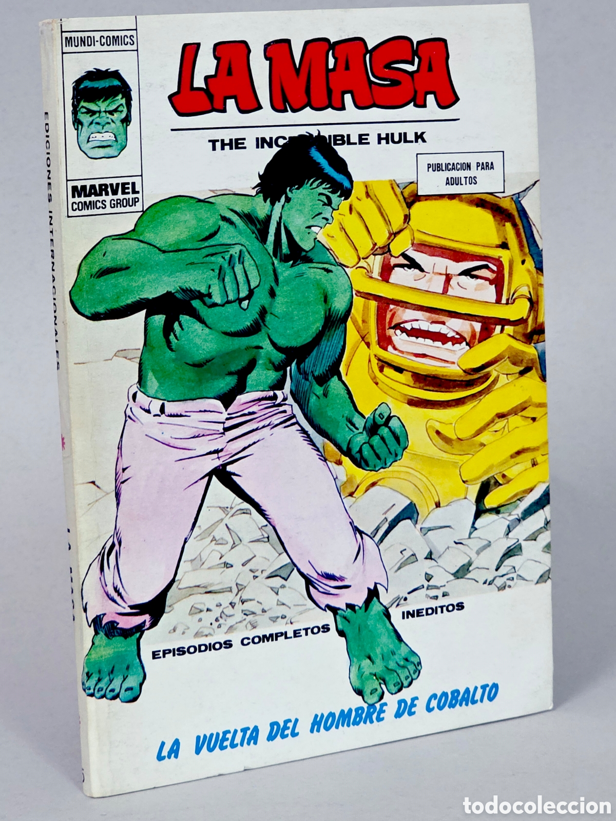 C&oacute;mics: C&Oacute;MIC LA MASA 35 LA VUELTA DEL HOMBRE DE COBALTO VOL.1 VERTICE MARVEL TACO VOLUMEN MUY BUEN ESTADO