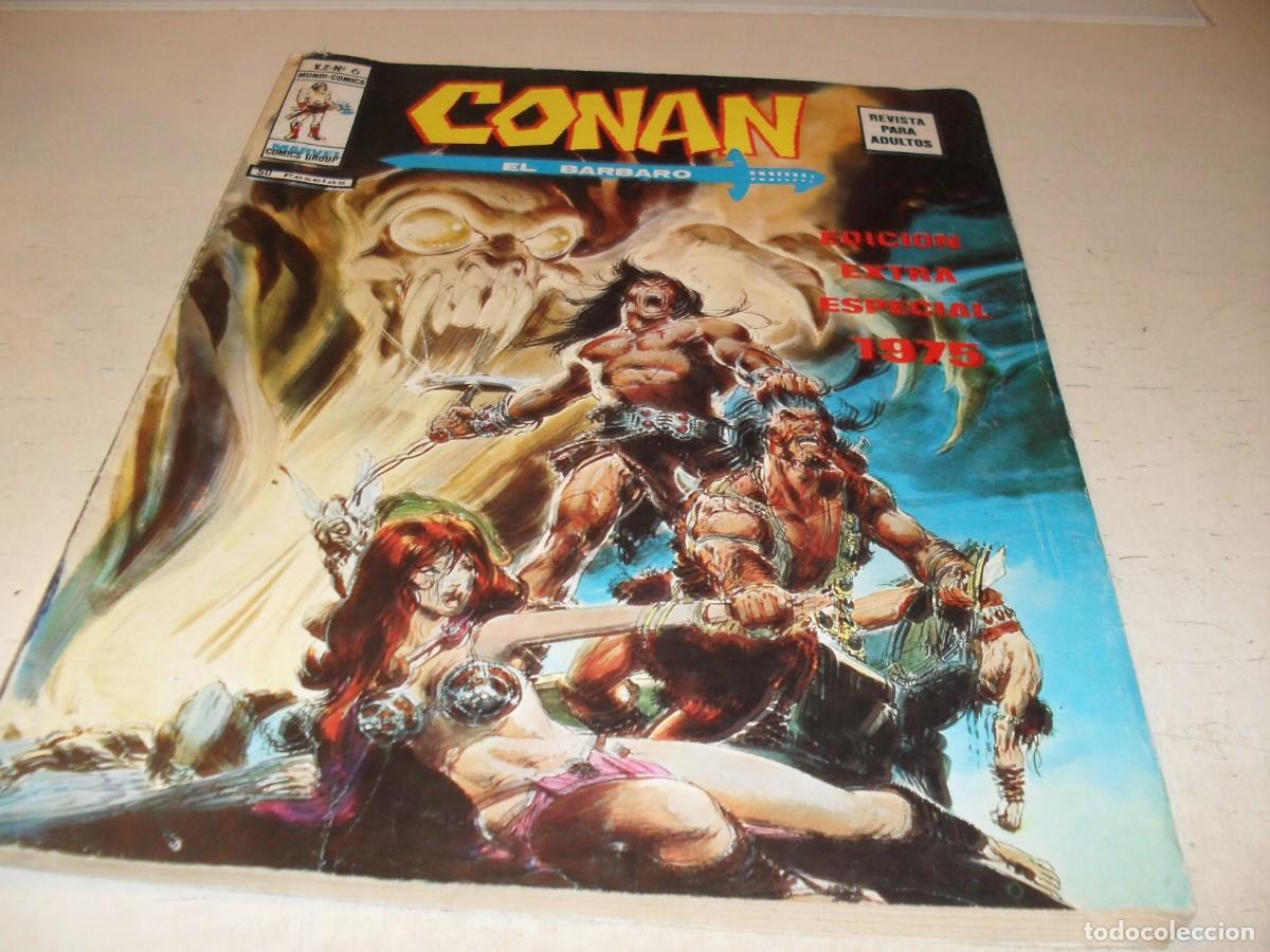 C&oacute;mics: CONAN VOL 2,N&ordm; 6,EXTRA NAVIDAD 1975,CON LA 1&ordf; EDICION EN ESPA&Ntilde;A DE CLAVOS ROJO.VERTICE,1974