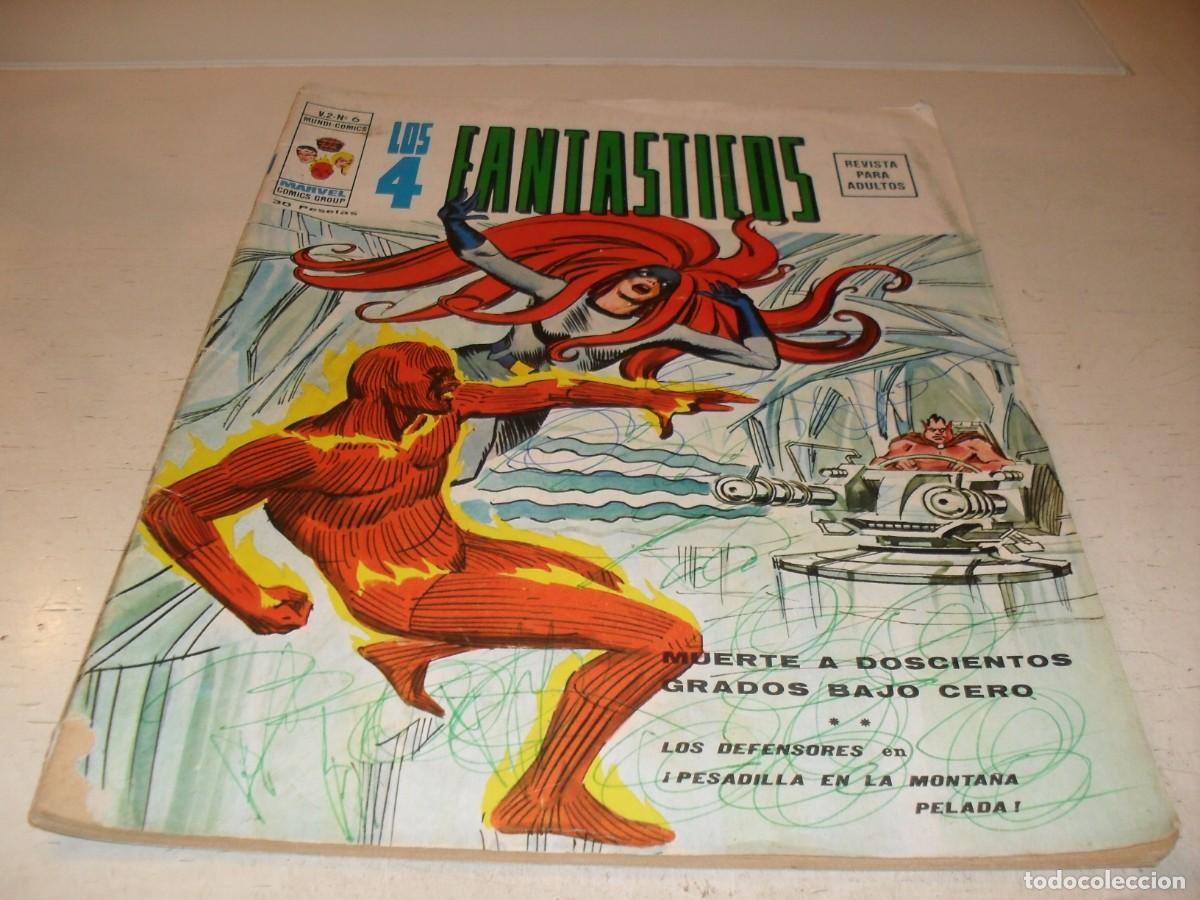 C&oacute;mics: LOS 4 FANTASTICOS,VOL 2,N&ordm; 6,DE 28,CON LOS DEFENSORES.VERTICE,1974