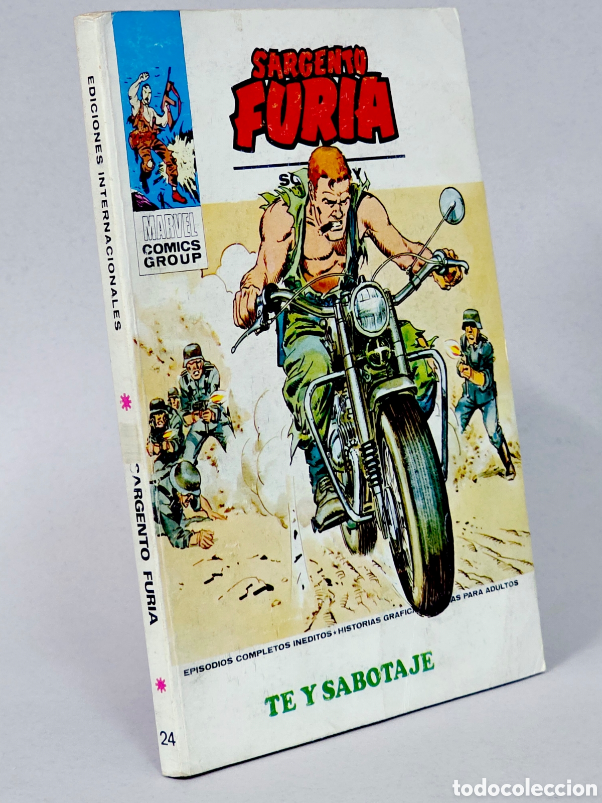 C&oacute;mics: C&Oacute;MIC SARGENTO FURIA 24 T&Eacute; Y SABOTAJE VOL.1 VERTICE MARVEL TACO VOLUMEN MUY BUEN ESTADO