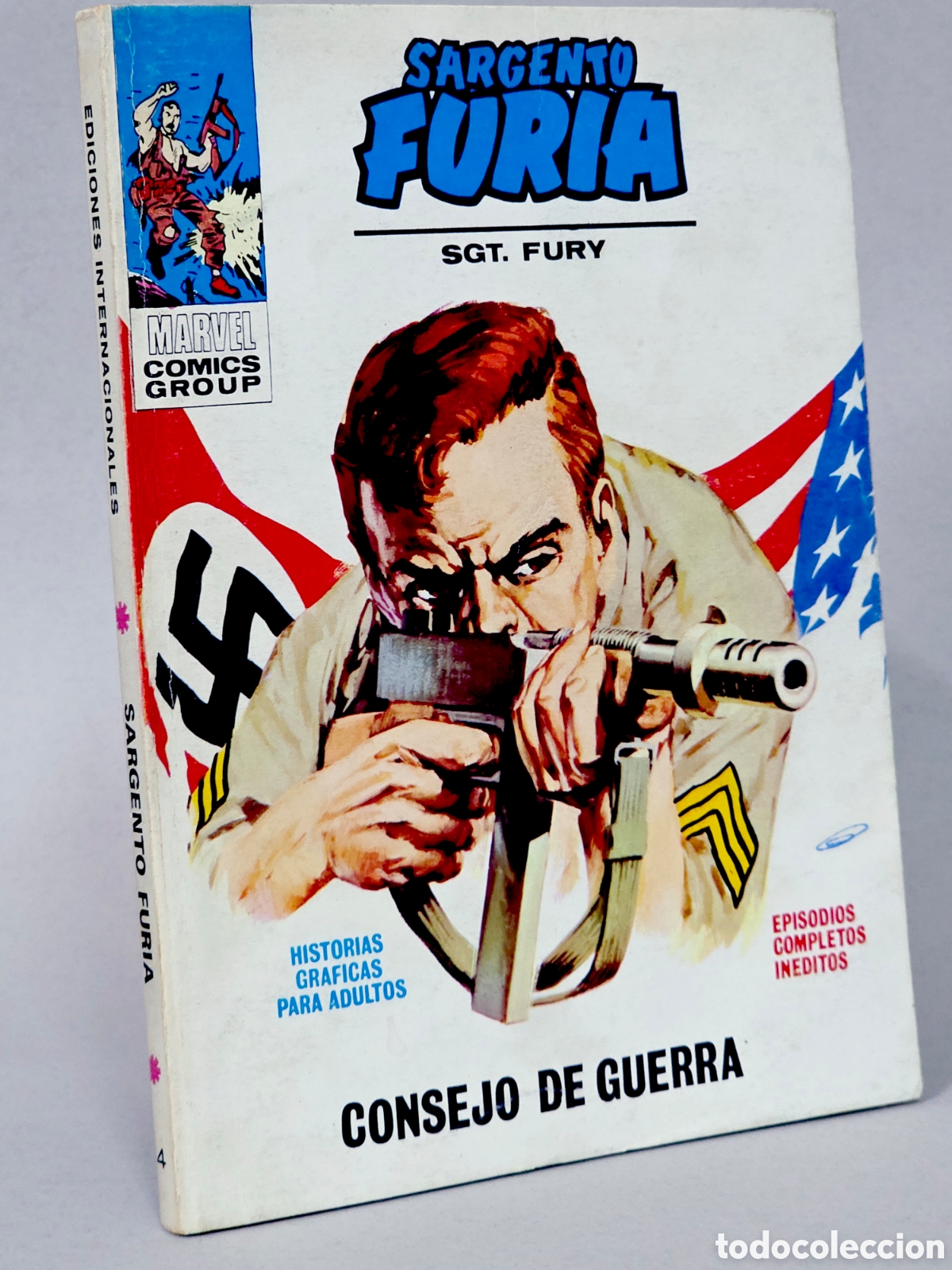 C&oacute;mics: C&Oacute;MIC SARGENTO FURIA 4 CONSEJO DE GUERRA VOL.1 VERTICE MARVEL TACO VOLUMEN MUY BUEN ESTADO