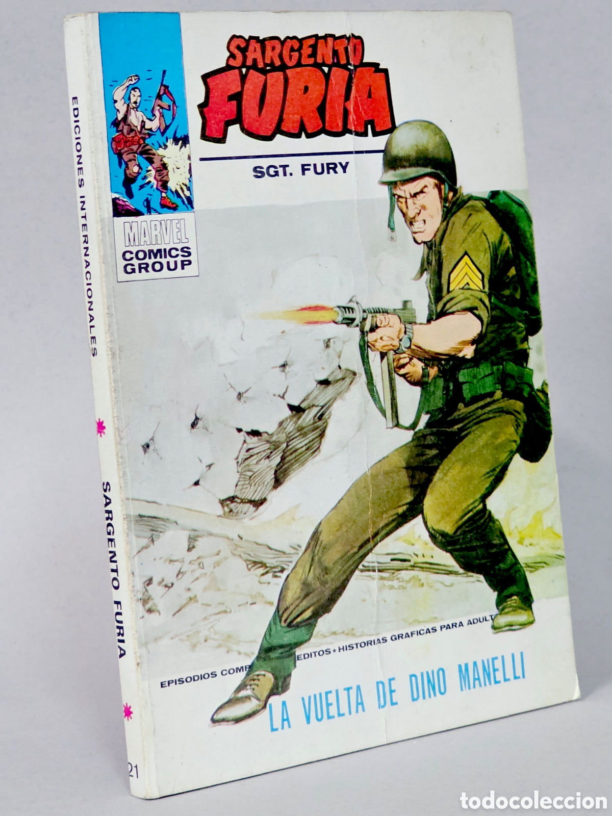 C&oacute;mics: C&Oacute;MIC SARGENTO FURIA 21 LA VUELTA DE DINO MANELLI VOL.1 VERTICE MARVEL TACO VOLUMEN MUY BUEN ESTADO