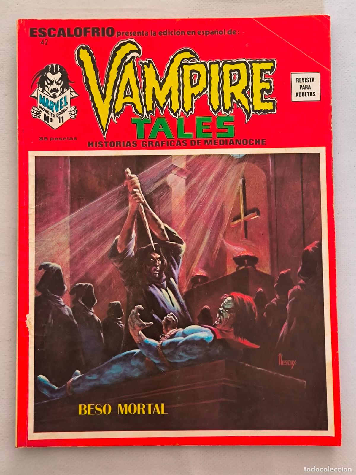 C&oacute;mics: ESCALOFRIO N&ordm; 42 - VAMPIRE TALES: BESO MORTAL - HISTORIAS GRAFICAS DE MEDIANOCHE - VERTICE (AJ)
