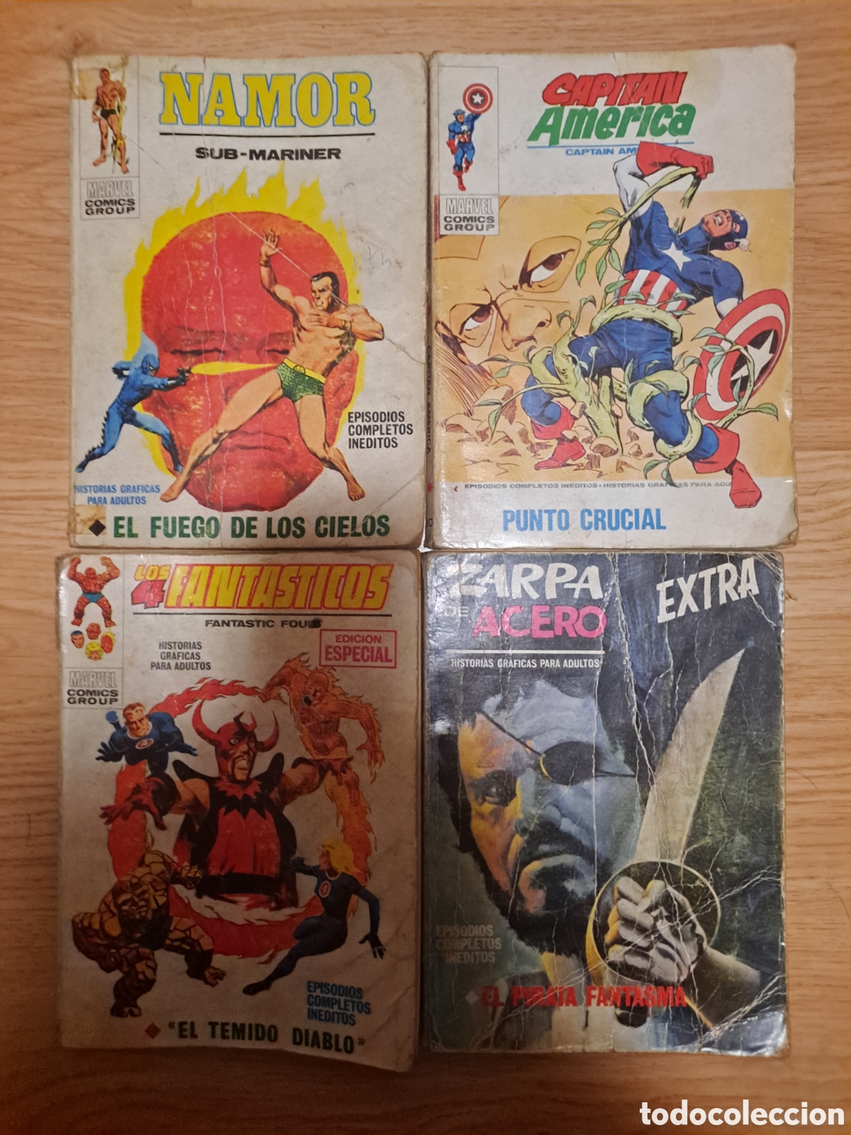 C&oacute;mics: Lote 4 Comics Antiguos V&eacute;rtice Marvel