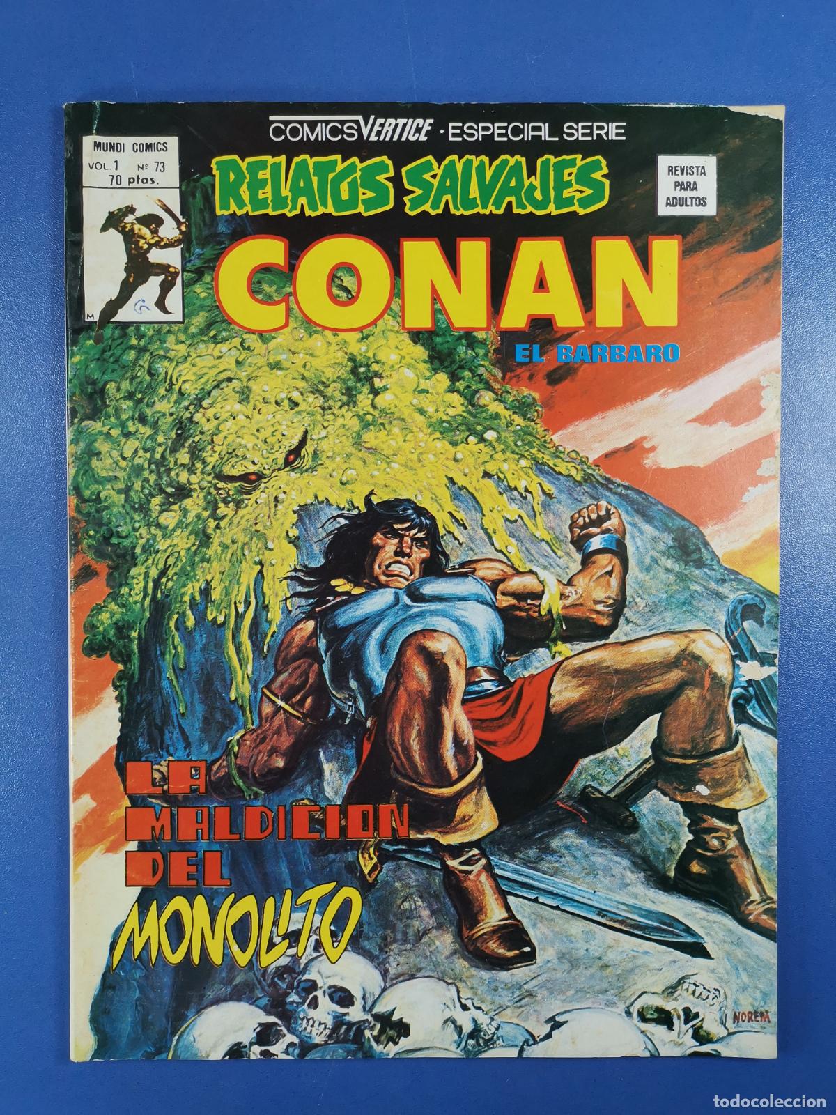 Comics: RELATOS SALVAJES CONAN EL BARBARO - VOL. 1 N&ordm; 73 - MUNDI COMICS - VERTICE
