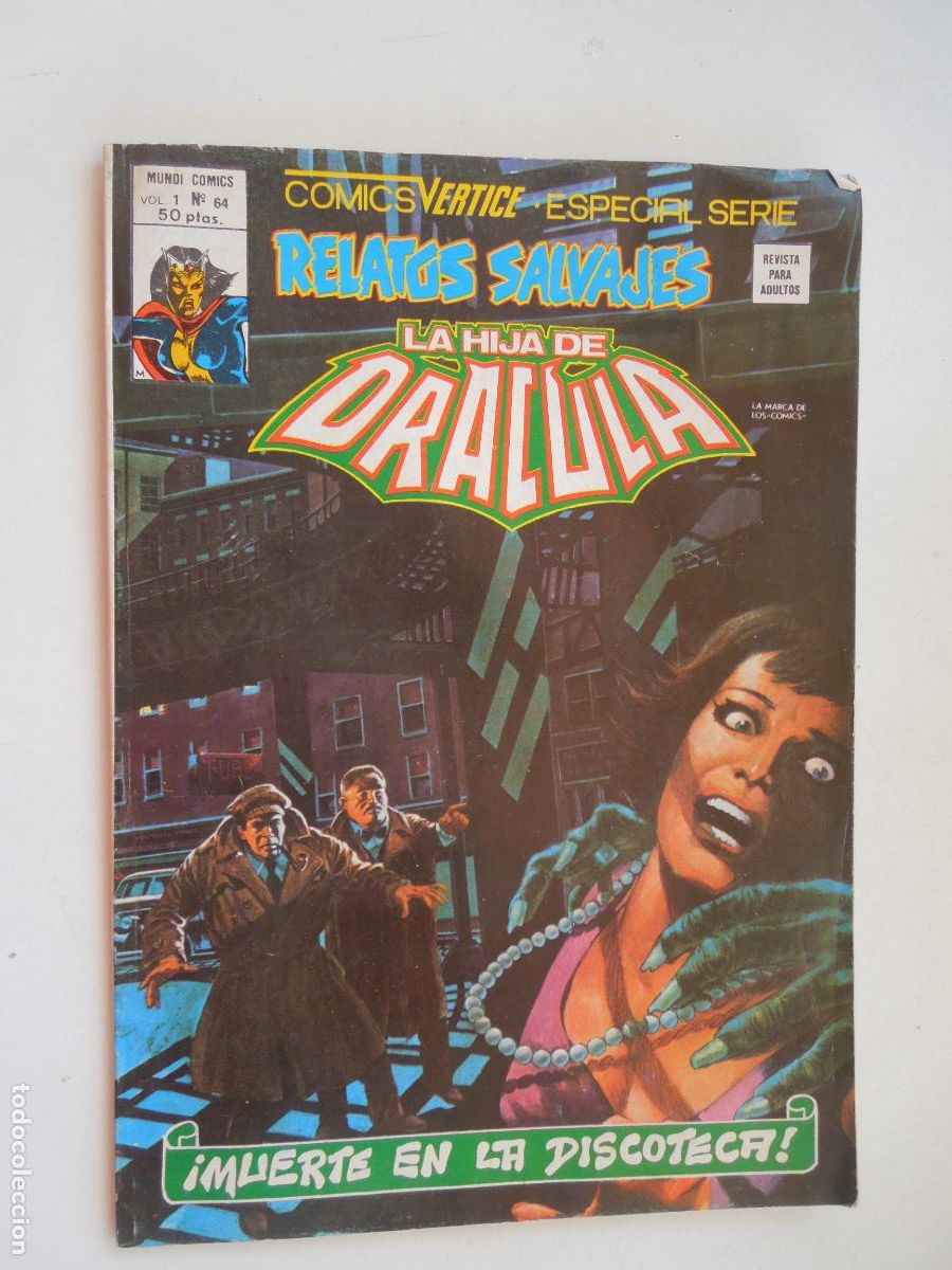 C&oacute;mics: LA HIJA DE DR&Aacute;CULA - &iexcl;MUERTE EN LA DISCOTECA! - RELATOS SALVAJES - MUNDI COMICS N&ordm; 64 -1979