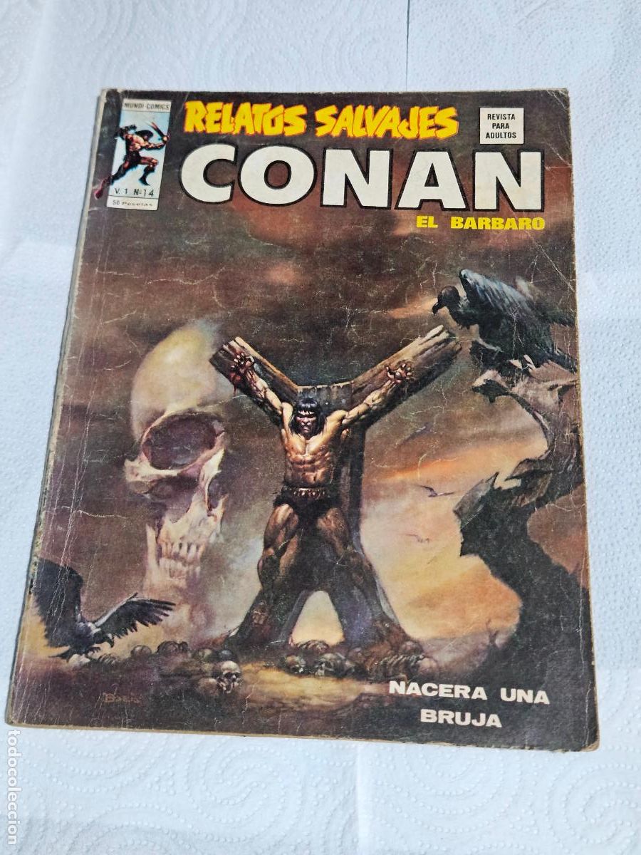 C&oacute;mics: RELATOS SALVAJES CONAN EL BARBARO VOLUMEN 1 NUMERO 14 NACERA UNA BRUJA MUNDI COMICS