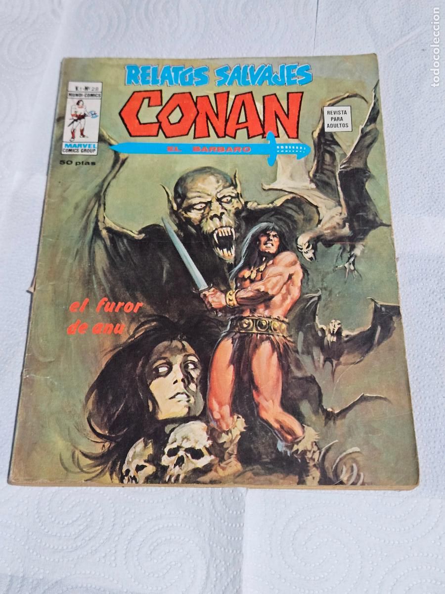 C&oacute;mics: RELATOS SALVAJES CONAN EL BARBARO VOLUMEN 1 NUMERO 28 EL FUROR DE ANU MUNDI COMICS