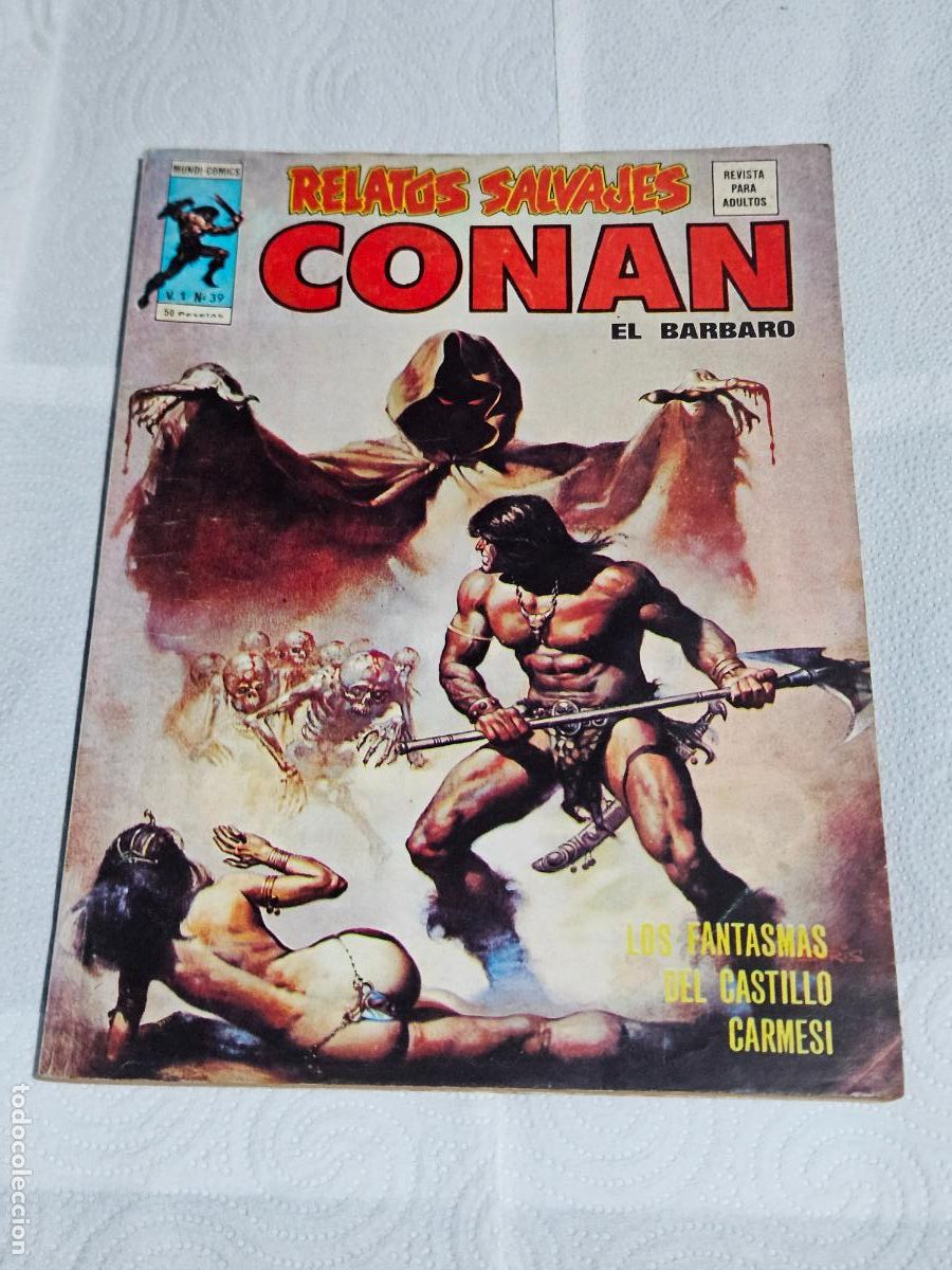 C&oacute;mics: RELATOS SALVAJES CONAN EL BARBARO VOLUMEN 1 NUMERO 39 LOS FANTASMAS DEL CASTILLO MUNDI COMICS
