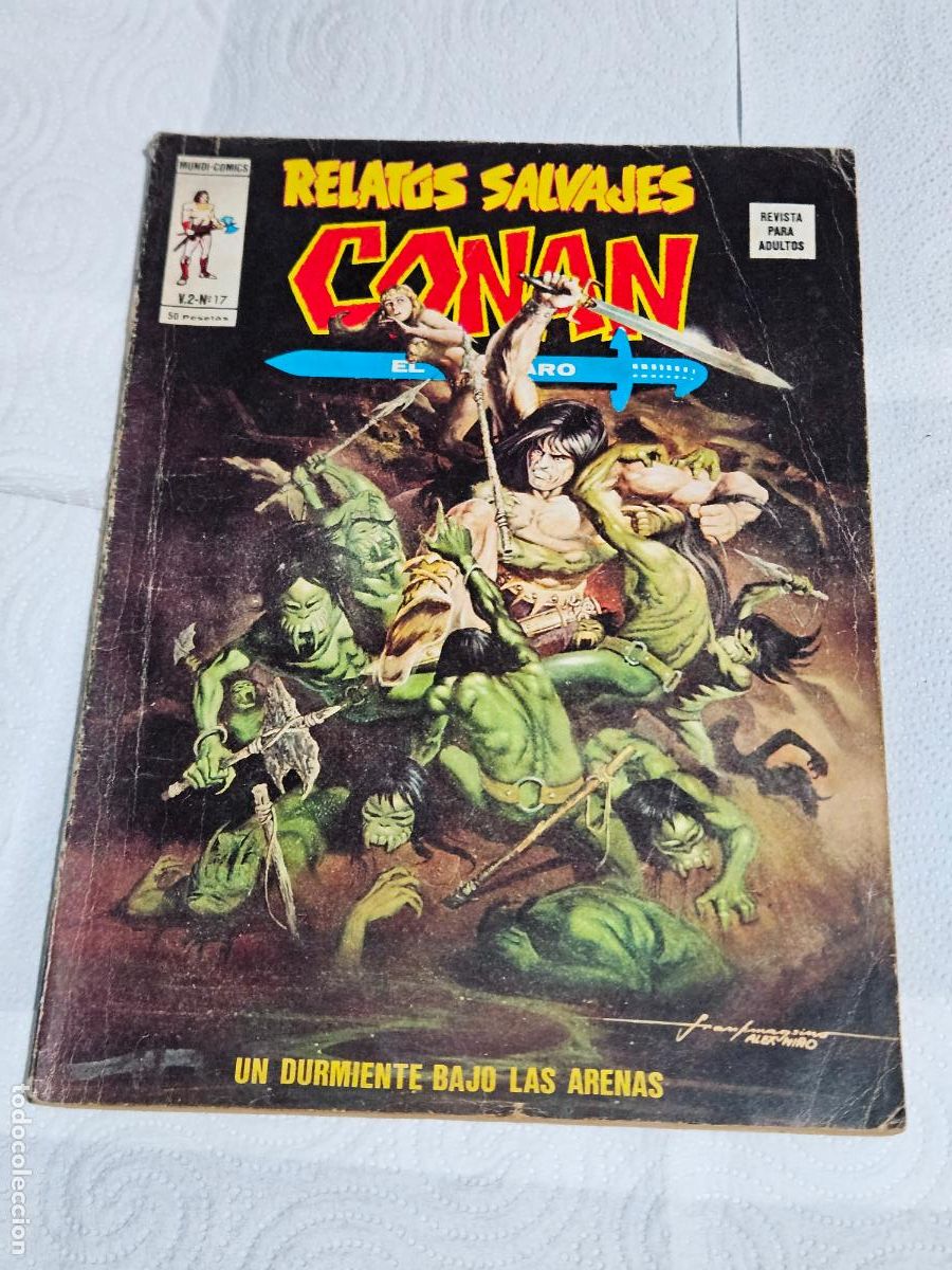 C&oacute;mics: CONAN EL BARBARO N&ordm; 17 VOL. 2 - UN DURMIENTE BAJO LAS ARENAS - VERTICE -