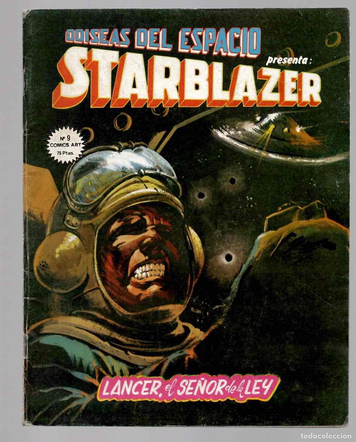 C&oacute;mics: ODISEAS DEL ESPACIO STARBLAZER N&ordm; 9 LANCER, EL SE&Ntilde;OR DE LA LEY. VERTICE 1981