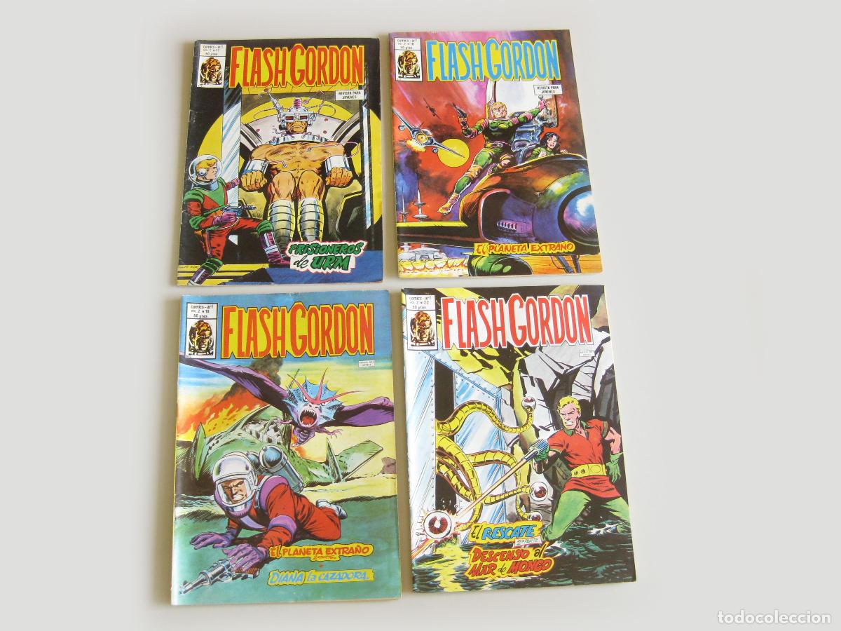 C&oacute;mics: GRAN LOTE DE 16 COMICS DE FLASH GORDON. COMICS ART. VOL. 2. EDICIONES VERTICE. - Foto 4