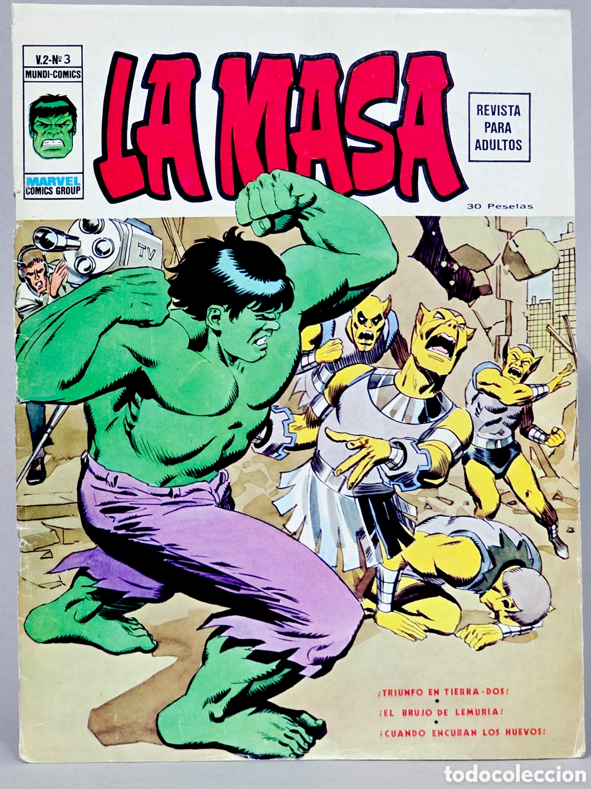 C&oacute;mics: C&Oacute;MIC LA MASA 3 TRIUNFO EN TIERRA DOS VOL.2 VERTICE MARVEL VOLUMEN MUY BUEN ESTADO