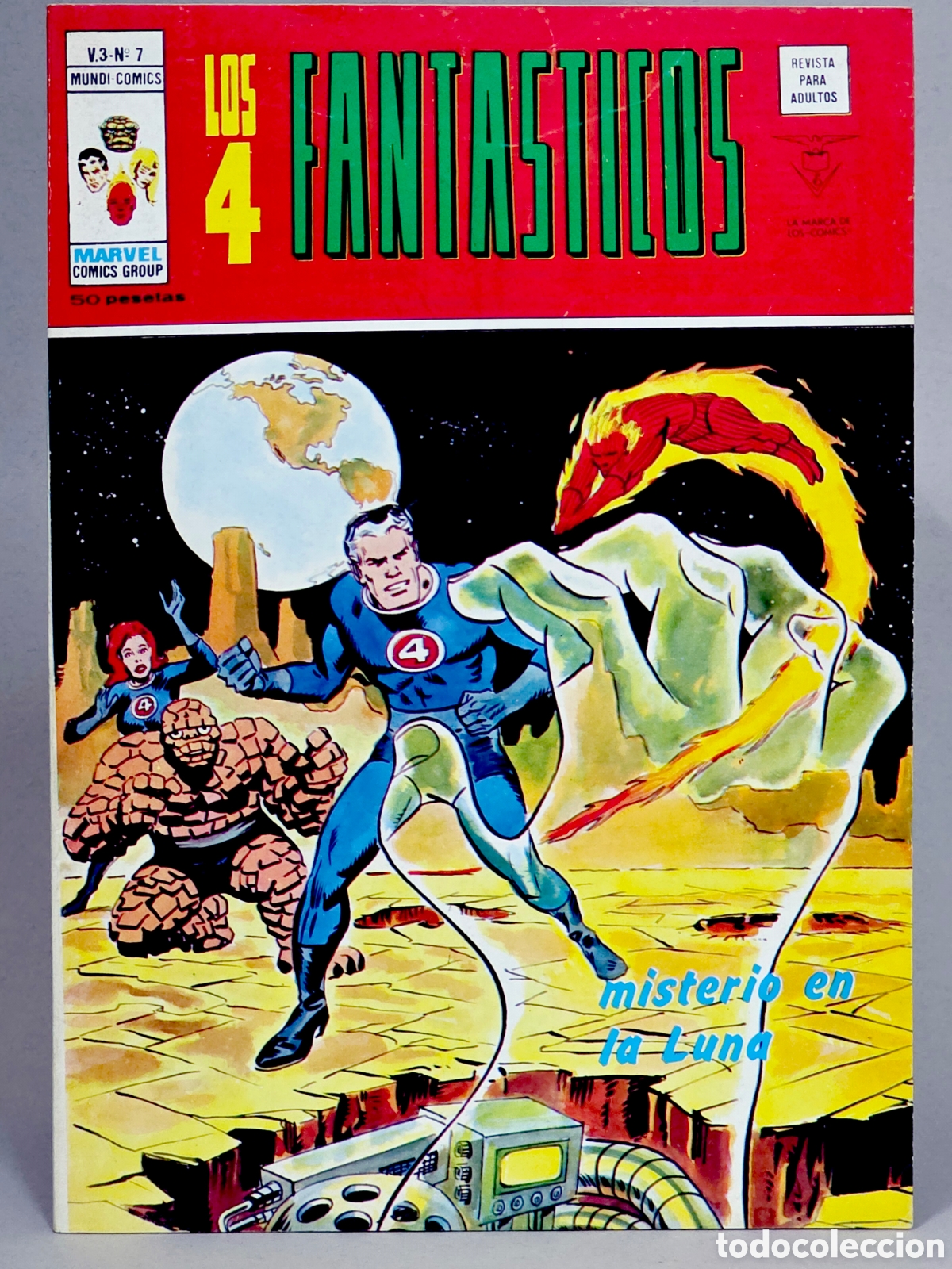 C&oacute;mics: C&Oacute;MIC LOS 4 FANTASTICOS 7 MISTERIO EN LA LUNA VOL.3 VERTICE MARVEL VOLUMEN EXCELENTE ESTADO