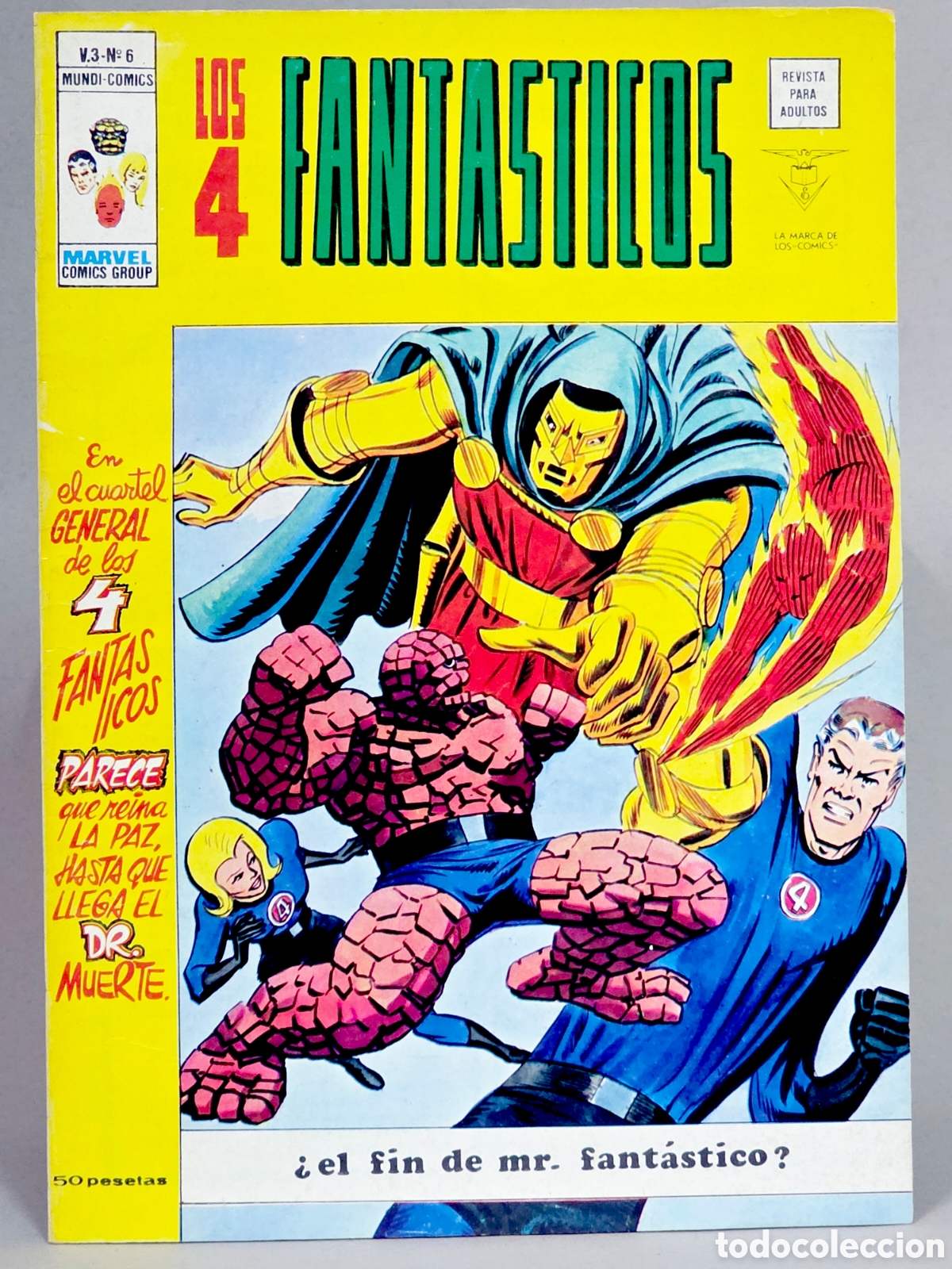 C&oacute;mics: C&Oacute;MIC LOS 4 FANTASTICOS 6 EL FIN DE MR FANT&Aacute;STICO VOL.3 VERTICE MARVEL VOLUMEN EXCELENTE ESTADO