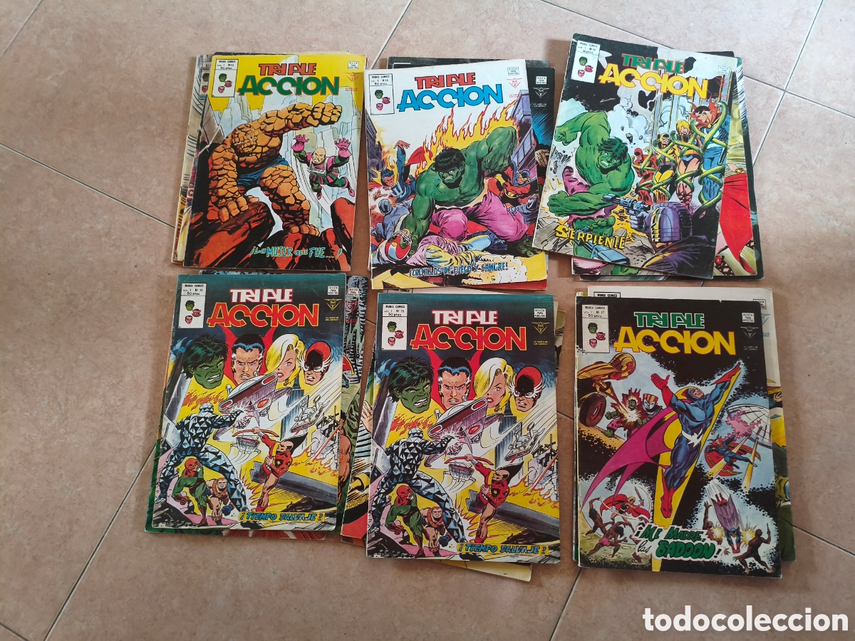 C&oacute;mics: Triple acci&oacute;n 23 n&uacute;meros completa defensores vertice - Foto 3