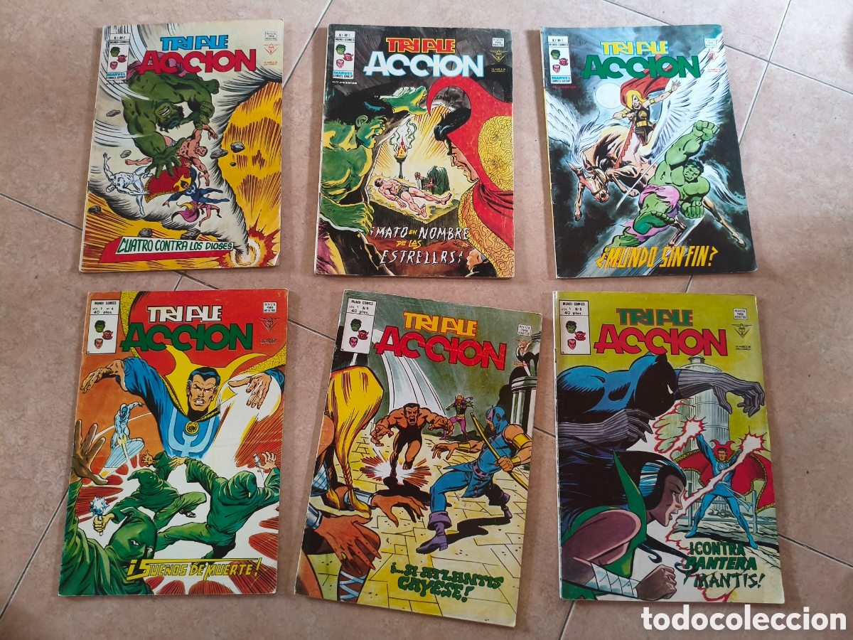 C&oacute;mics: Triple acci&oacute;n 23 n&uacute;meros completa defensores vertice