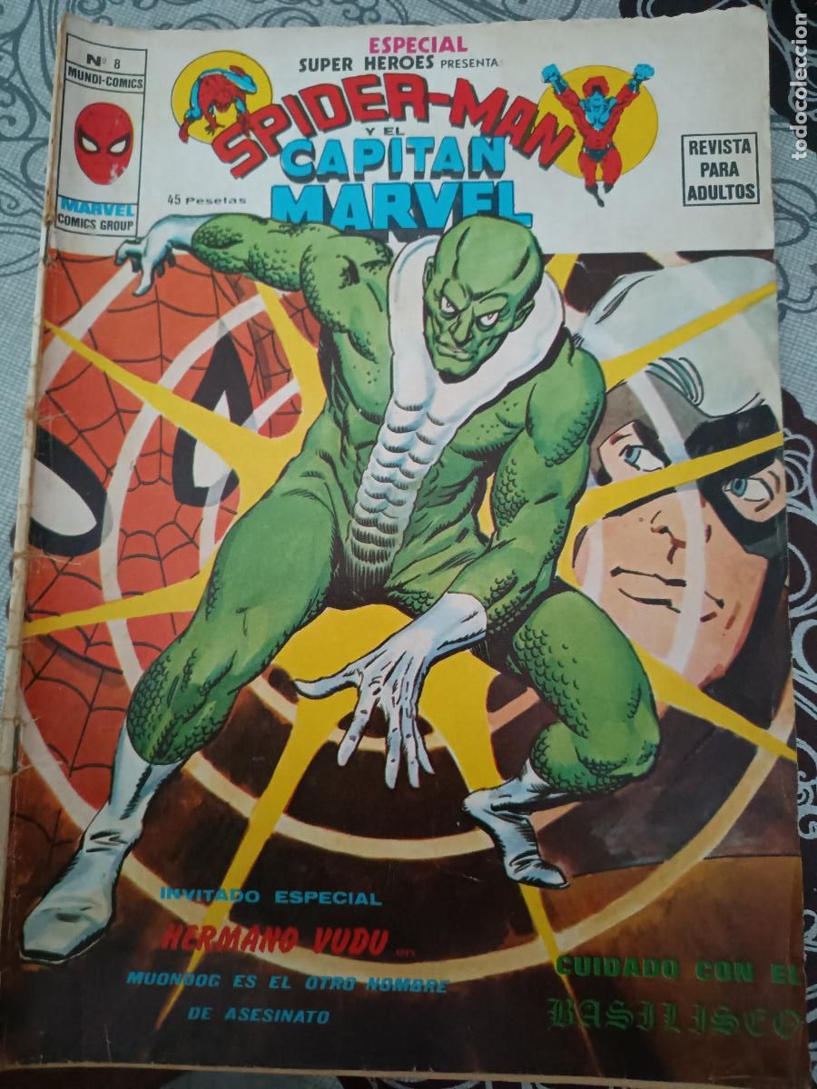 C&oacute;mics: ESPECIAL SUPER HEROES N&ordm; 8 SPIDERMAN Y EL CAPITAN MARVEL MUNDICOMICS VERTICE