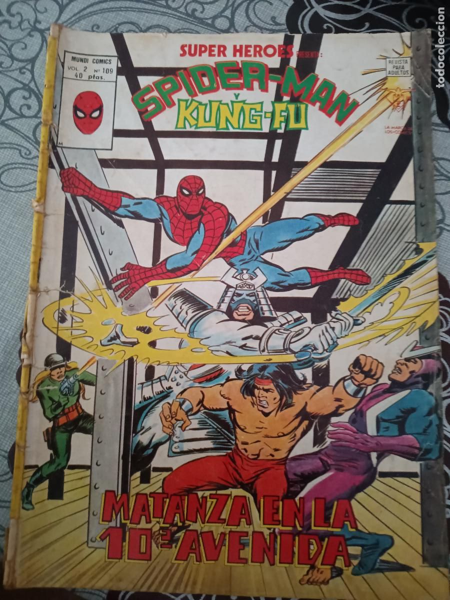 C&oacute;mics: SUPER HEROES N&ordm; 109 SPIDERMAN Y KUNG FU MUNDICOMICS VERTICE