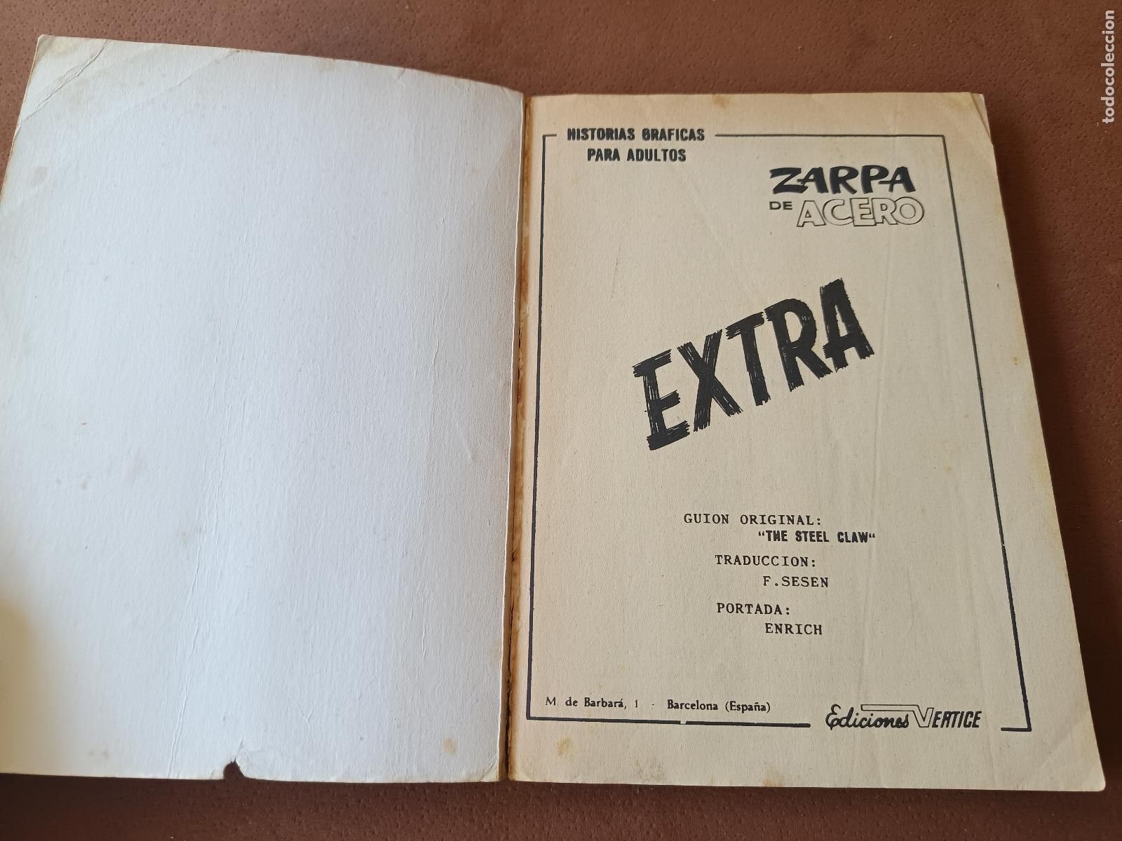 C&oacute;mics: ZARPA DE ACERO, N&Uacute;MERO 24, EL ROBOT INVENCIBLE, EXTRA, EDICIONES VERTICE, TACO - Foto 4