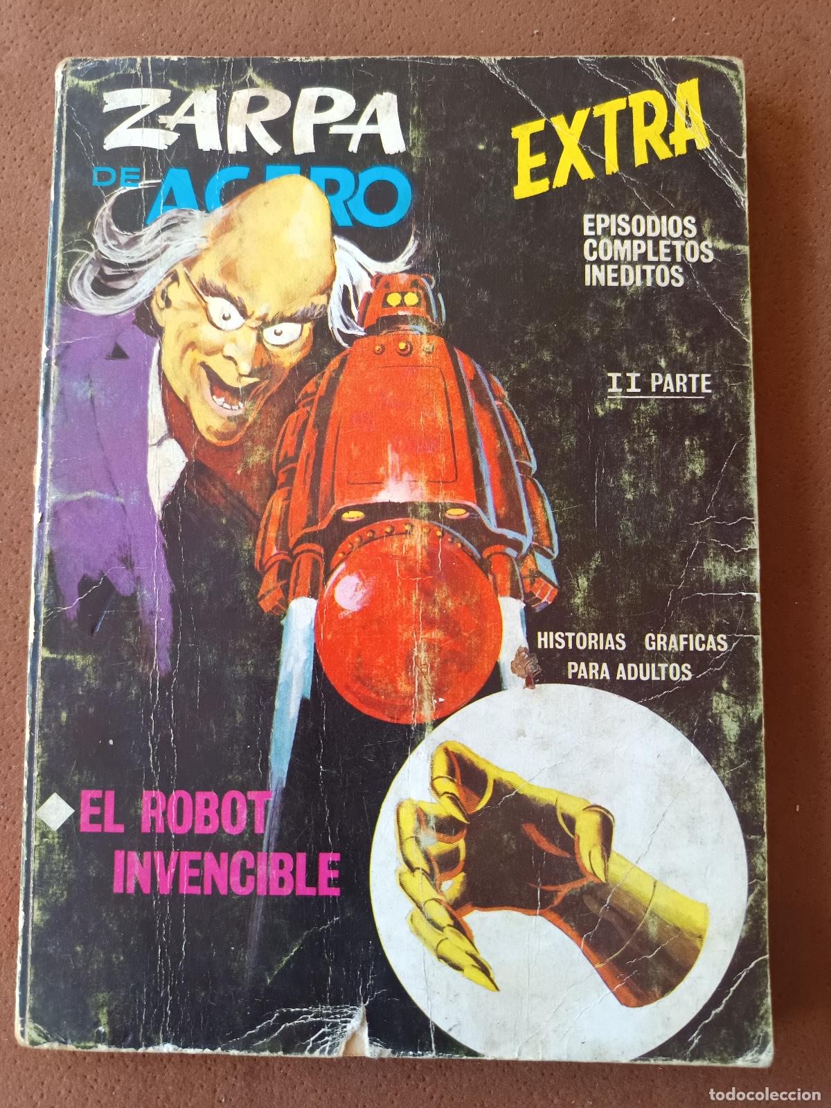 C&oacute;mics: ZARPA DE ACERO, N&Uacute;MERO 24, EL ROBOT INVENCIBLE, EXTRA, EDICIONES VERTICE, TACO - Foto 1