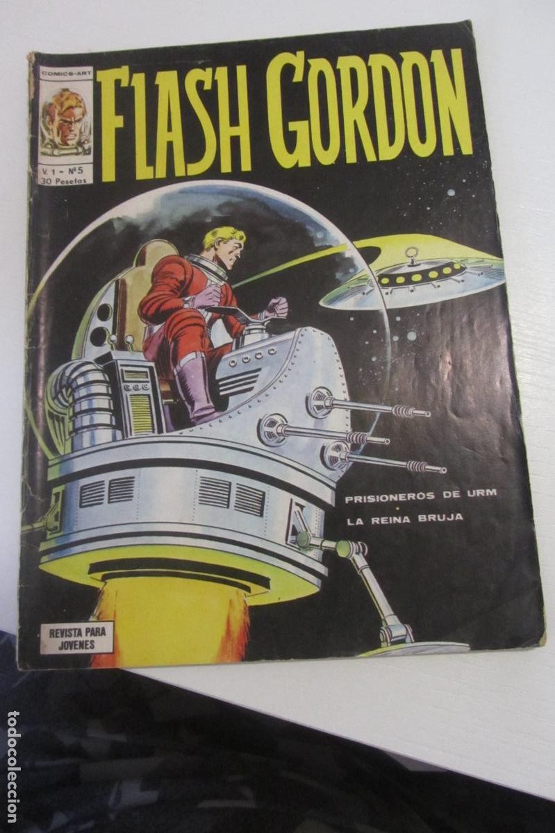 C&oacute;mics: FLASH GORDON VOL.1 N&ordm; 5 PRISIONEROS DE URM LA REINA BRUJA EDICIONES V&Eacute;RTICE A&Ntilde;O 1974 arx183