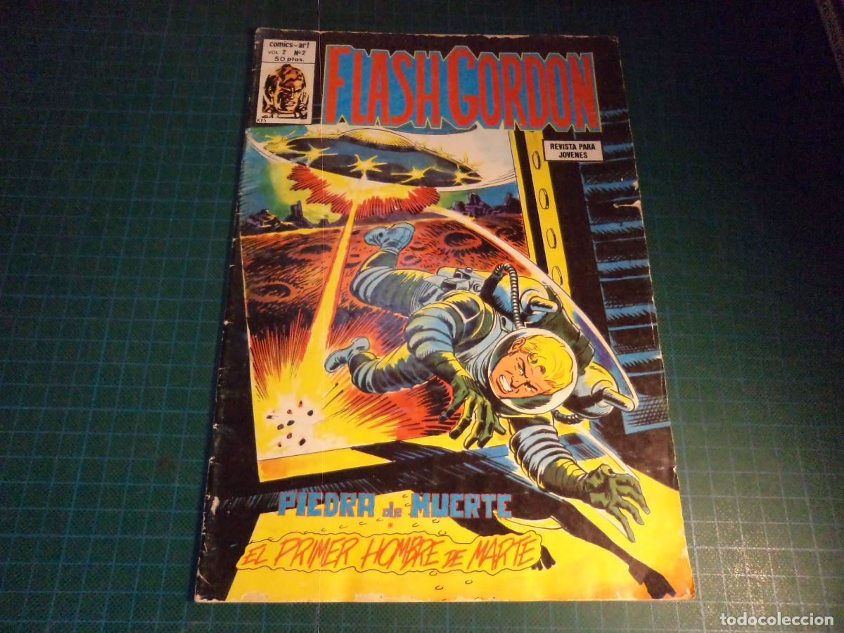 C&oacute;mics: Flash Gordon. Vol 2 N&ordm; 2. Vertice. Con se&ntilde;ales de uso. (Ref. 12-B)