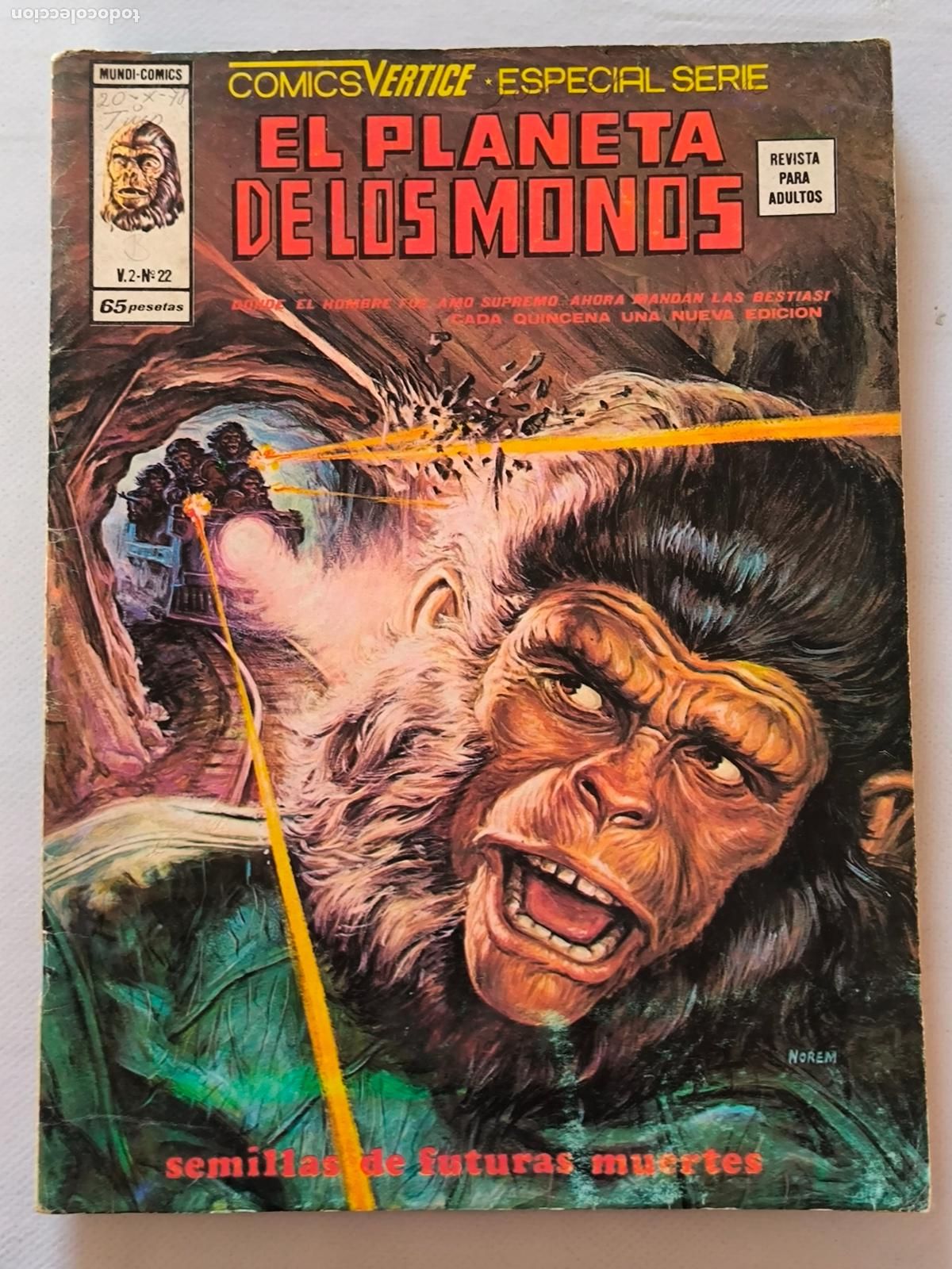 C&oacute;mics: EL PLANETA DE LOS MONOS VOL. 2 N&ordm; 22 - VERTICE (C)