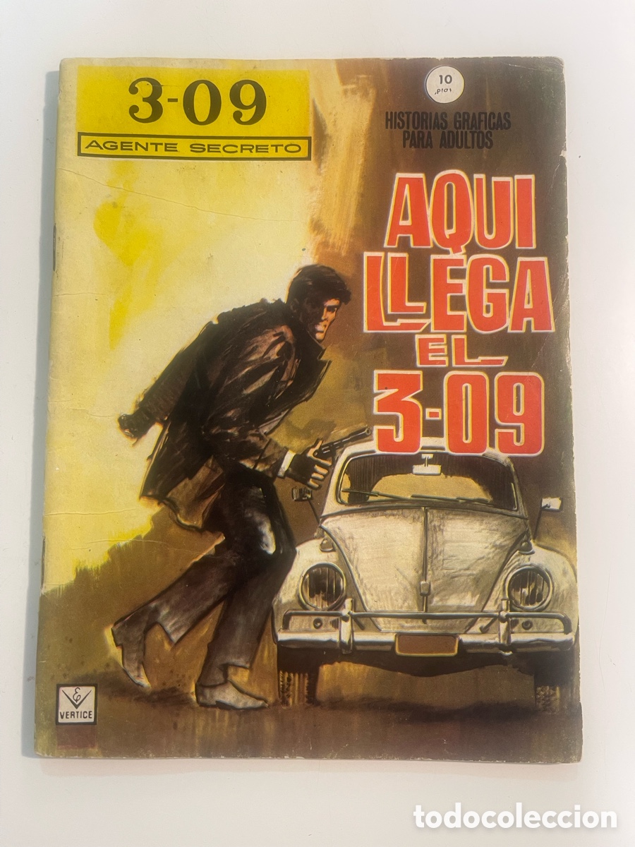 C&oacute;mics: 3-09 AGENTE SECRETO- N&ordm; 1 -AQU&Iacute; LLEGA EL 3-09-1966 VERTICE-GRAPA PEQUE&Ntilde;A-