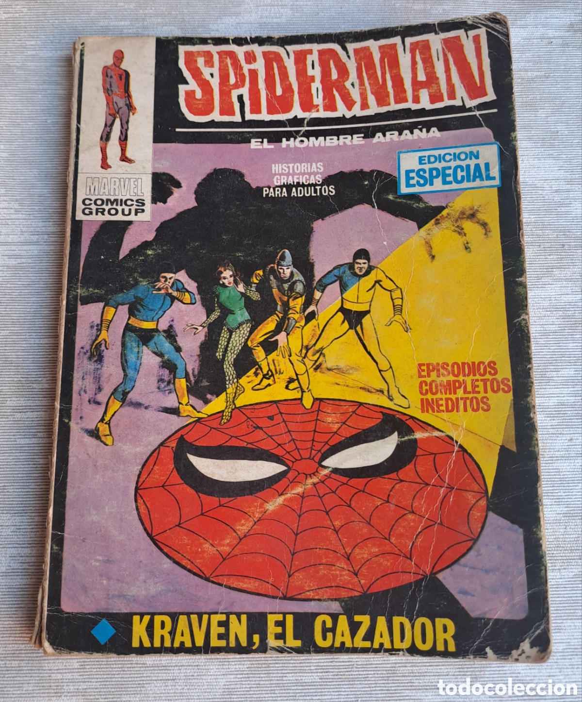C&oacute;mics: SPIDERMAN N&ordm; 7 KRAVEN, EL CAZADOR - EDICI&Oacute;N ESPECIAL - EDICIONES VERTICE 1973 MARVEL COMICS - TACO