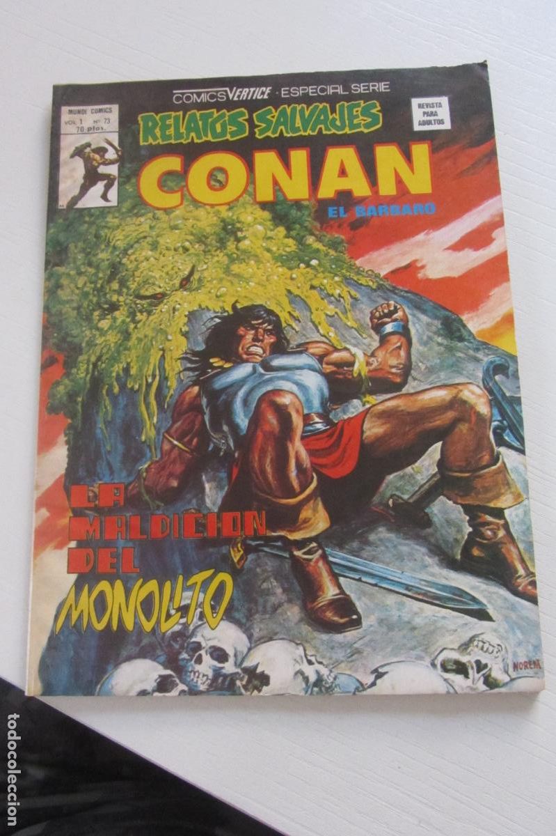 C&oacute;mics: RELATOS SALVAJES CONAN N&ordm; 73 VOL 1 - LA MALDICION DEL MONOLITO - VERTICE ARX195