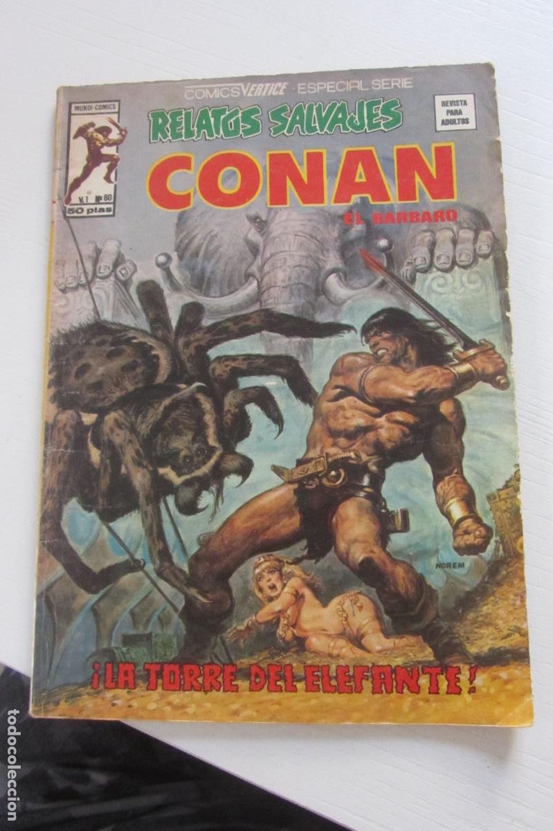 C&oacute;mics: RELATOS SALVAJES CONAN N&ordm; 60 VOL 1 -LA TORRE DEL ELEFANTE - VERTICE ARX195