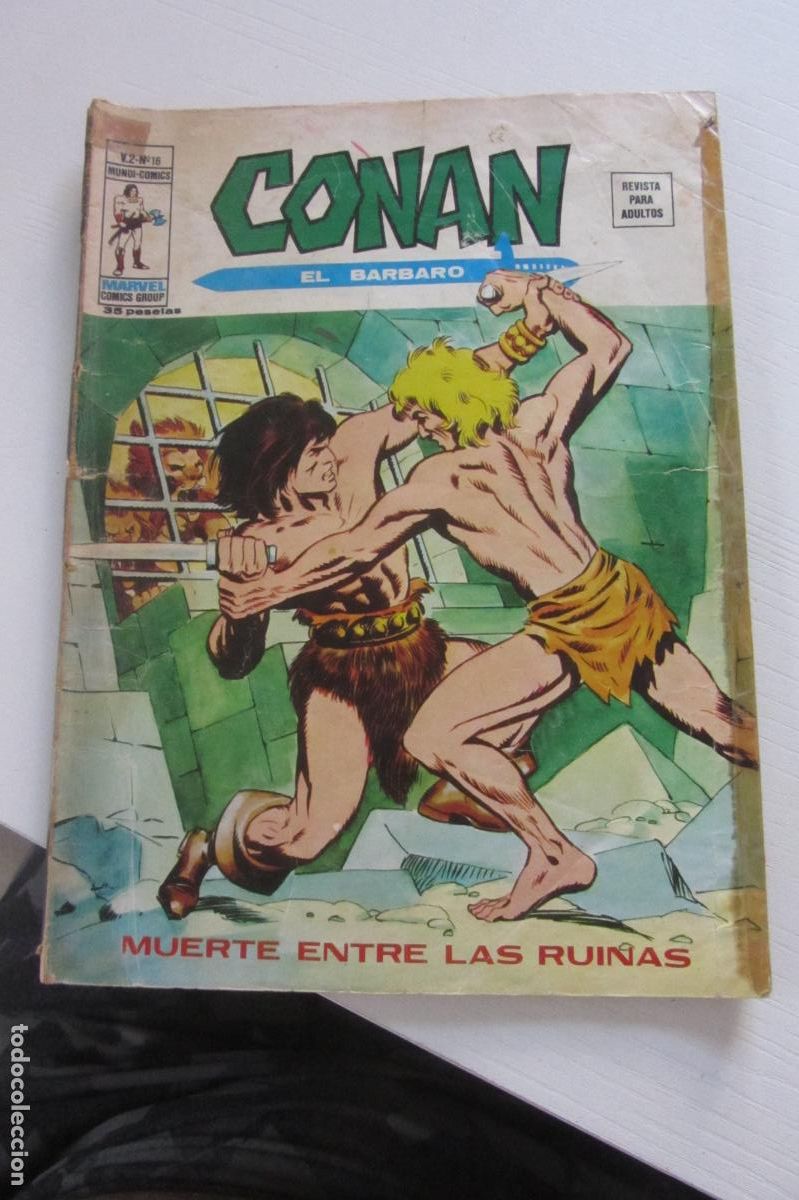 C&oacute;mics: CONAN EL BARBARO V-2 N&ordm; 16: MUERTE ENTRE LAS RUINAS VERTICE ARX198