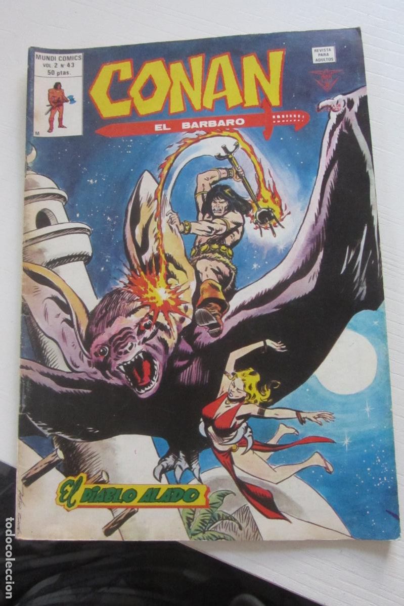C&oacute;mics: CONAN EL B&Aacute;RBARO VOL. 2 N&ordm; 43. EL DIABLO ALADO (Barry Windsor Smith) 1980 VERTICE ARX198