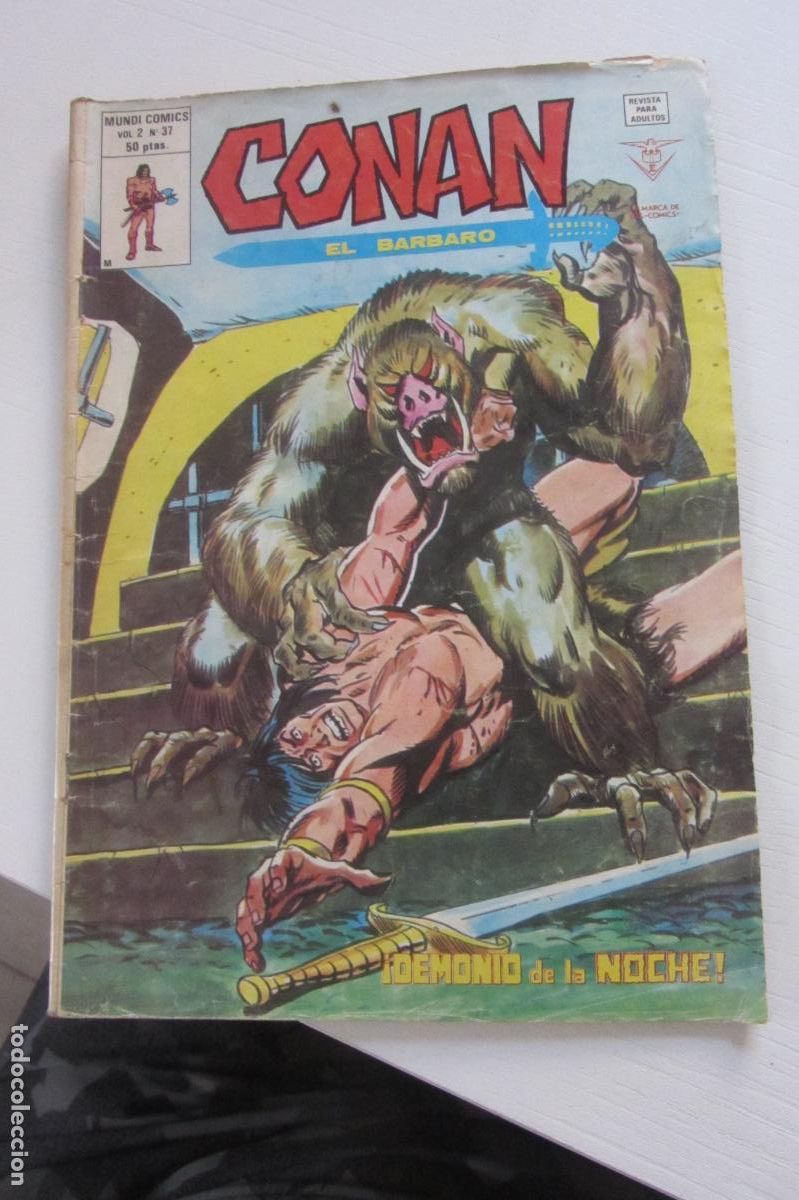 C&oacute;mics: CONAN EL B&Aacute;RBARO VOL. 2 N&ordm; 37 DEMONIO DE LA NOCHE! VERTICE ARX198