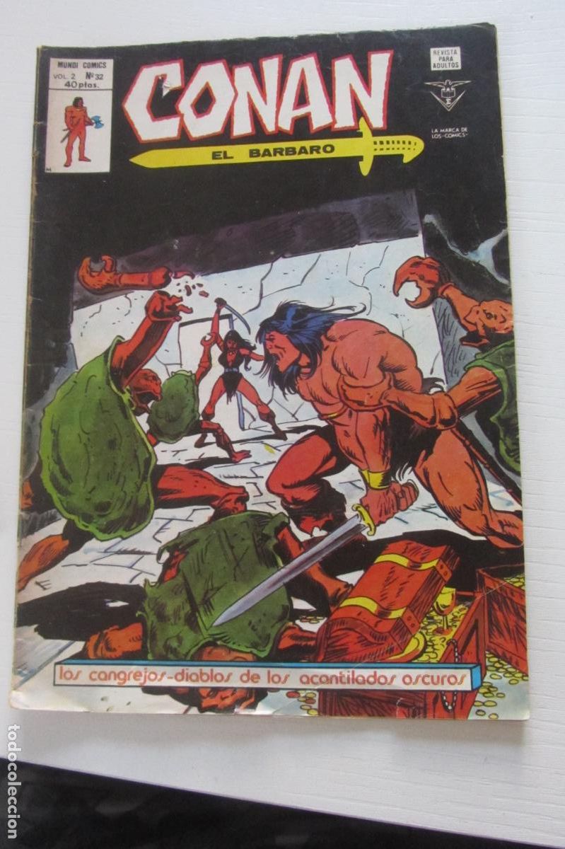 C&oacute;mics: CONAN, EL B&Aacute;RBARO. VOL. 2 - N&ordm; 32. MUND COMIC, 1978 VERTICE ARX213