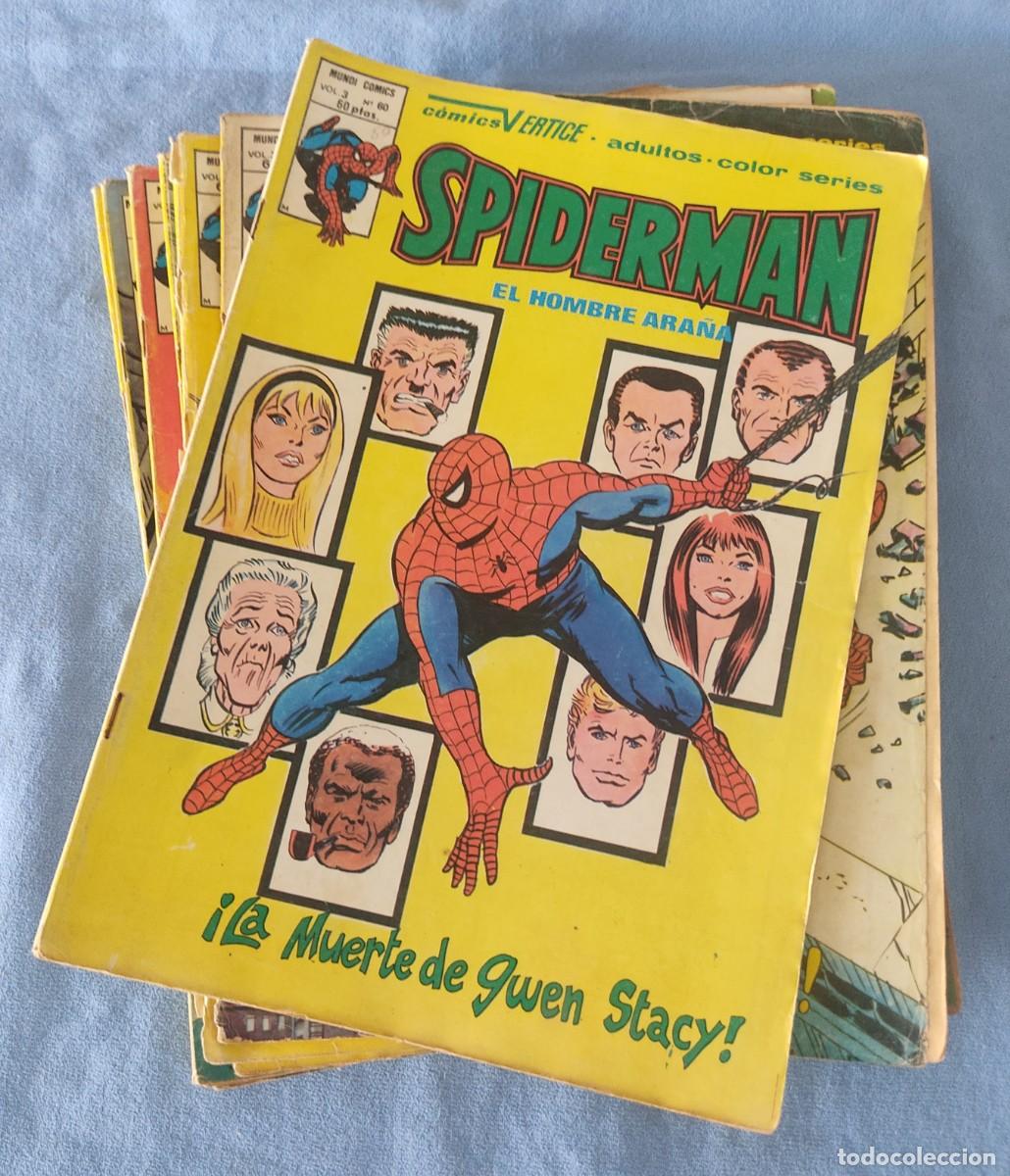 C&oacute;mics: LOTE DE 8 COMICS VERTICE ORIGINALES DE SPIDERMAN MUNDI COMICS VOL. 3 DEL 60 AL 67