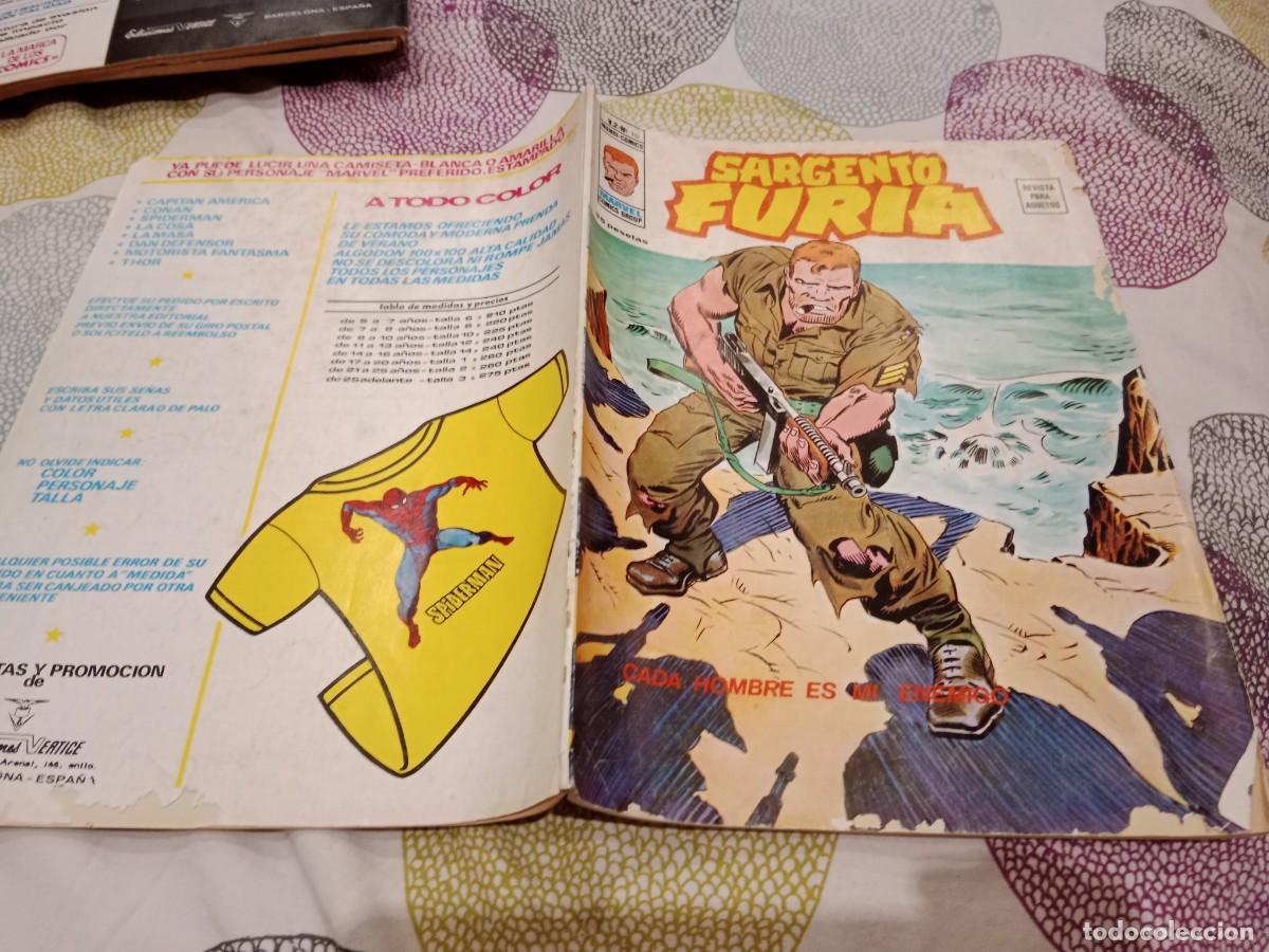 Comics: SARGENTO FURIA VOL2 N&ordm; 16 CADA HOMBRE ES MI ENEMIGO - EDICIONES VERTICE 1974